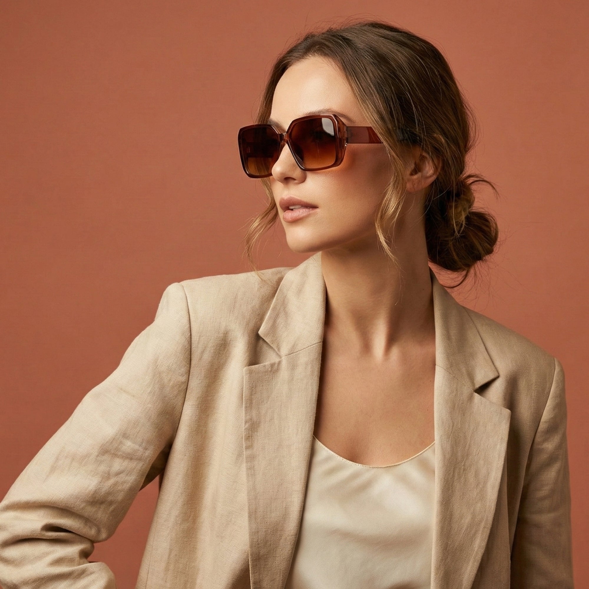 Ajanta Women’s Oversized Square Sunglasses Gradient Fashion Eyewear