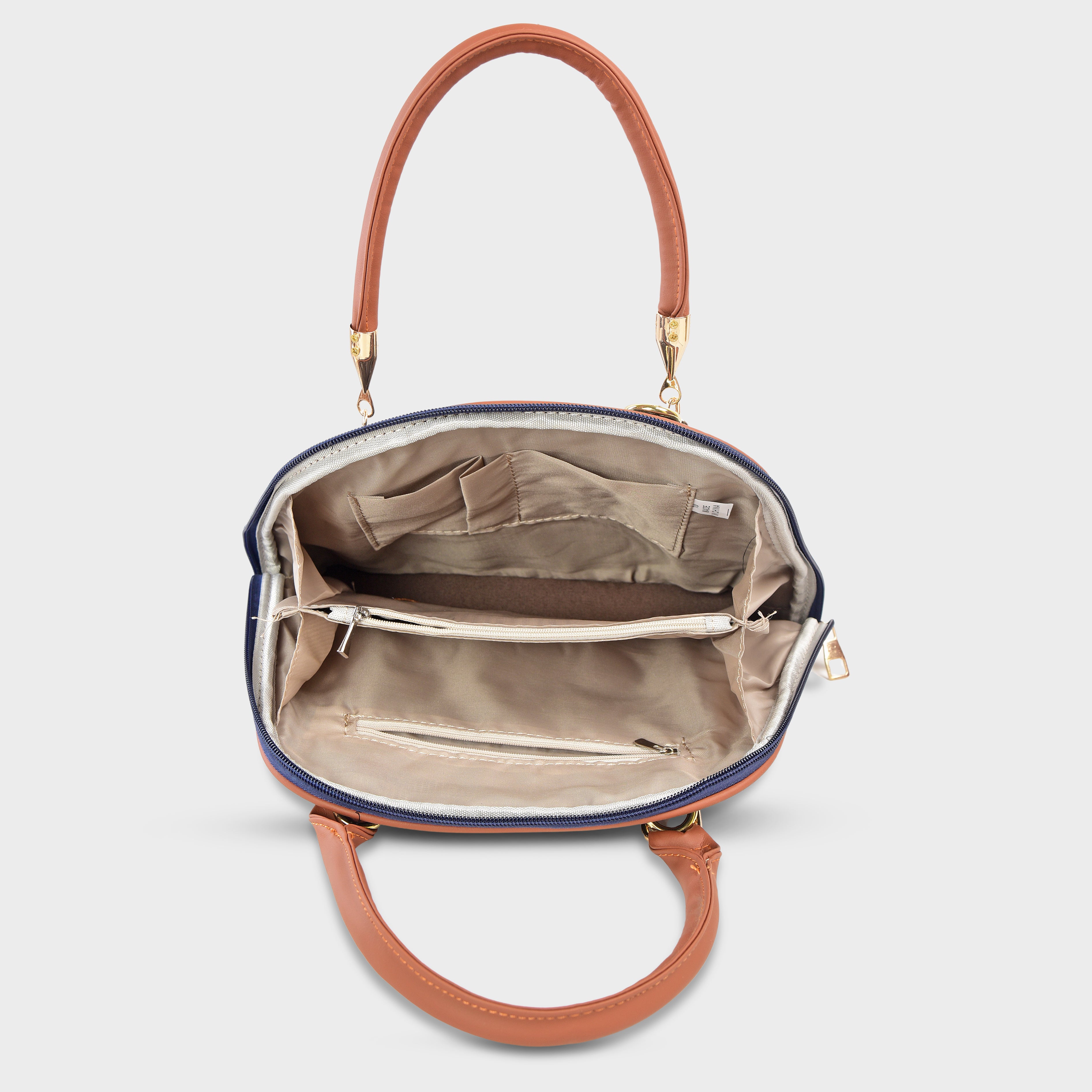 QIARRA Black Luxe Artificial Leather Premium Quilted Satchel Bag / Handbag with Detachable Slings VB8032