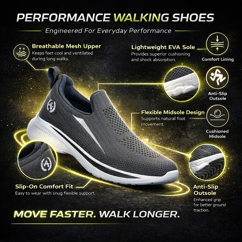 Ajanta Men’s Shock-Absorbing Running Shoes