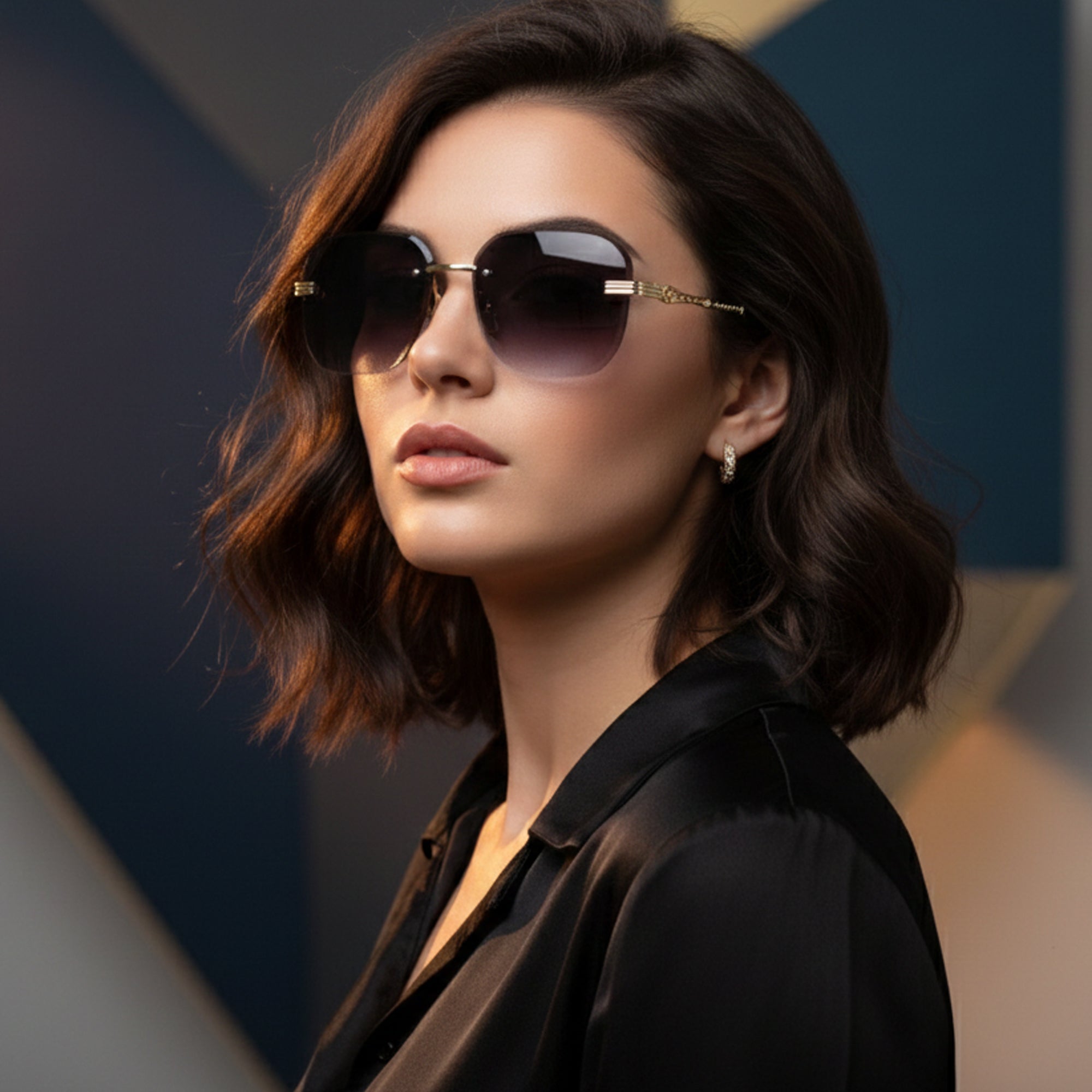 Ajanta Women’s Oversized Rectangular Sunglasses – Modern Fashion Eyewear