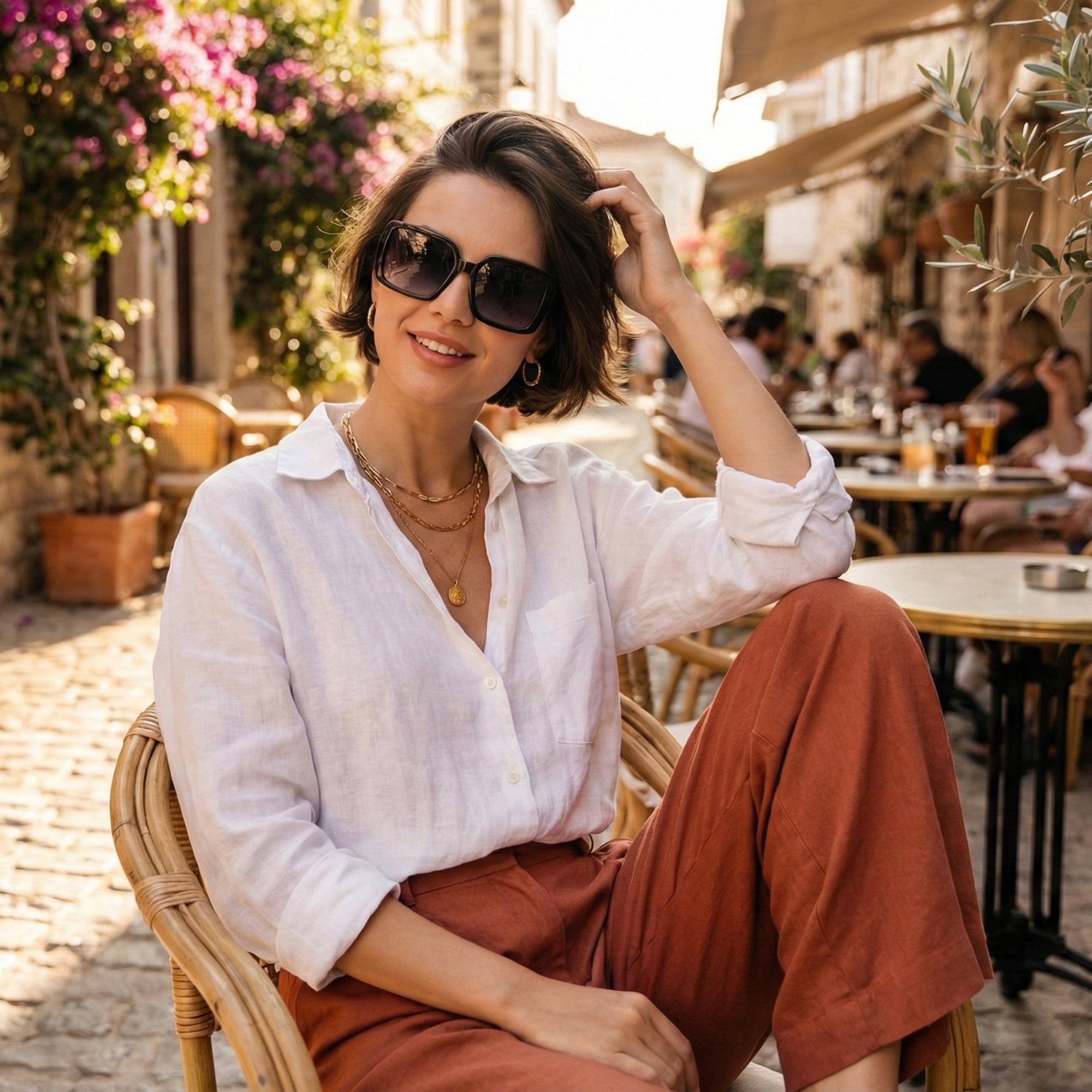 Ajanta Women’s Oversized Square Sunglasses Gradient Fashion Eyewear