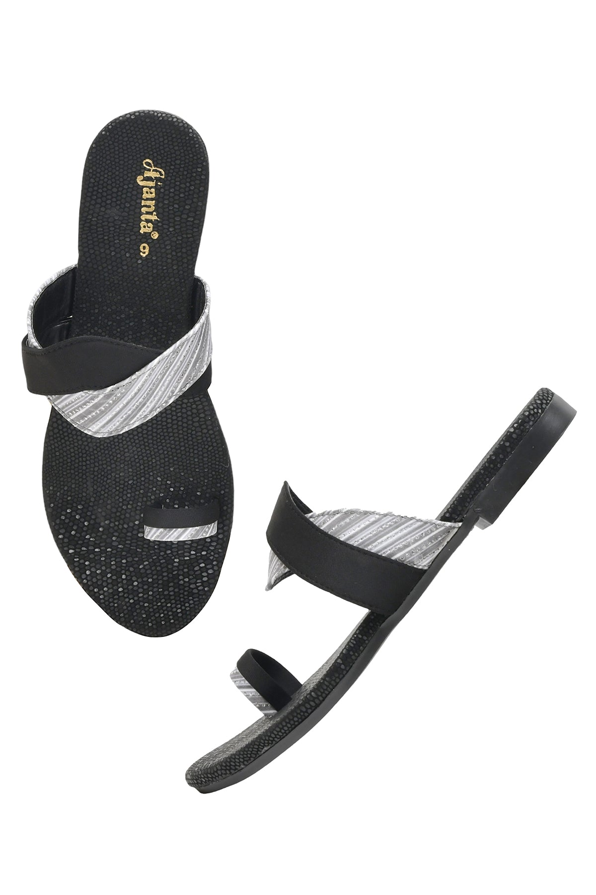 Ajanta Women Flat Sandal / Comfortable & Anti-Skid Sole for Safe Wear / Slip-Resistant & Stylish for Daily Use EL2006