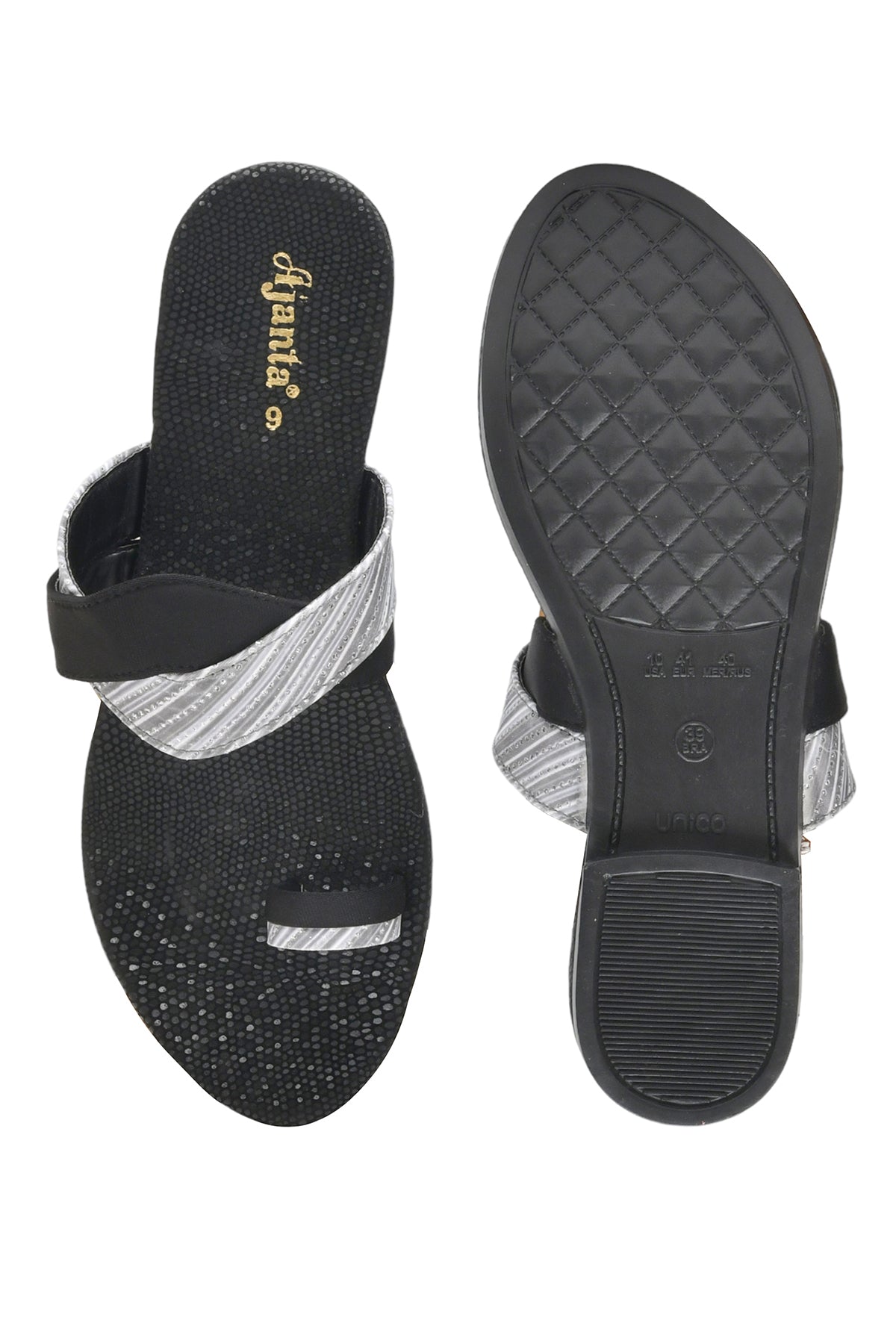 Ajanta Women Flat Sandal / Comfortable & Anti-Skid Sole for Safe Wear / Slip-Resistant & Stylish for Daily Use EL2006