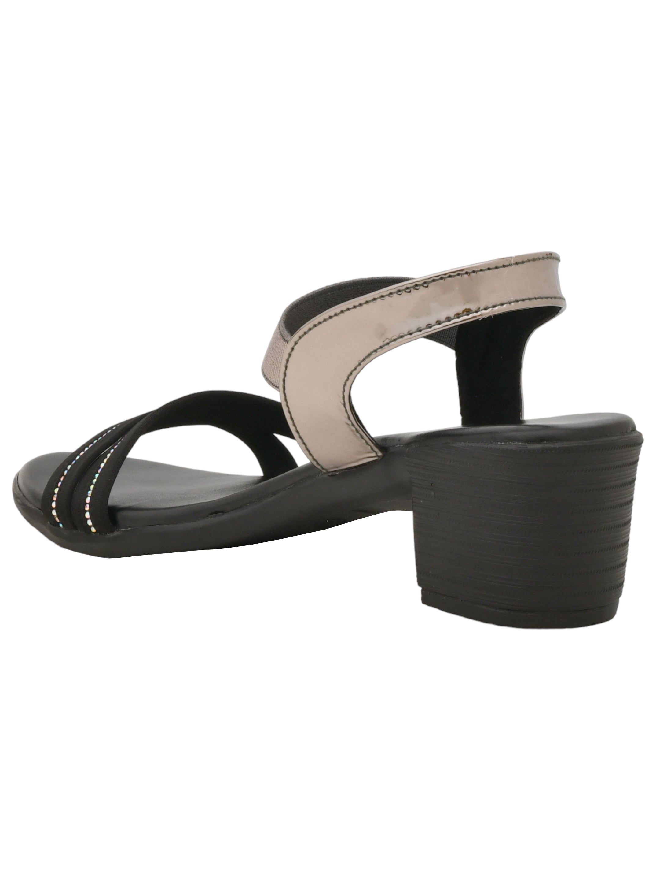 Ajanta Women Heel Sandal / Heels with Anti-Skid Sole / Trendy Design with Secure Grip for Daily Use EL4007