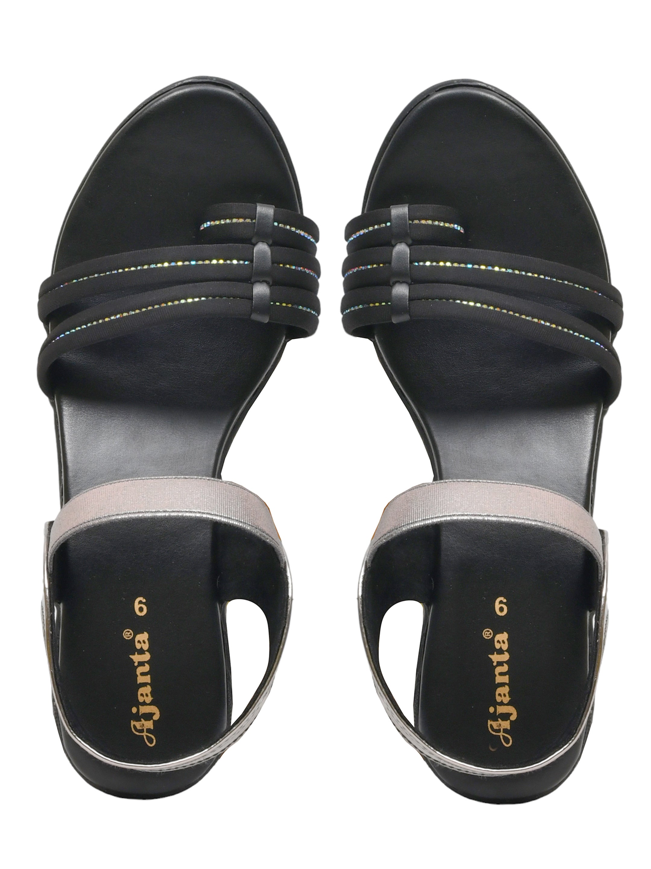 Ajanta Women Heel Sandal / Heel Sandals with Anti-Skid Sole /  Fashionable & Comfortable for All-Day Wear EL4006
