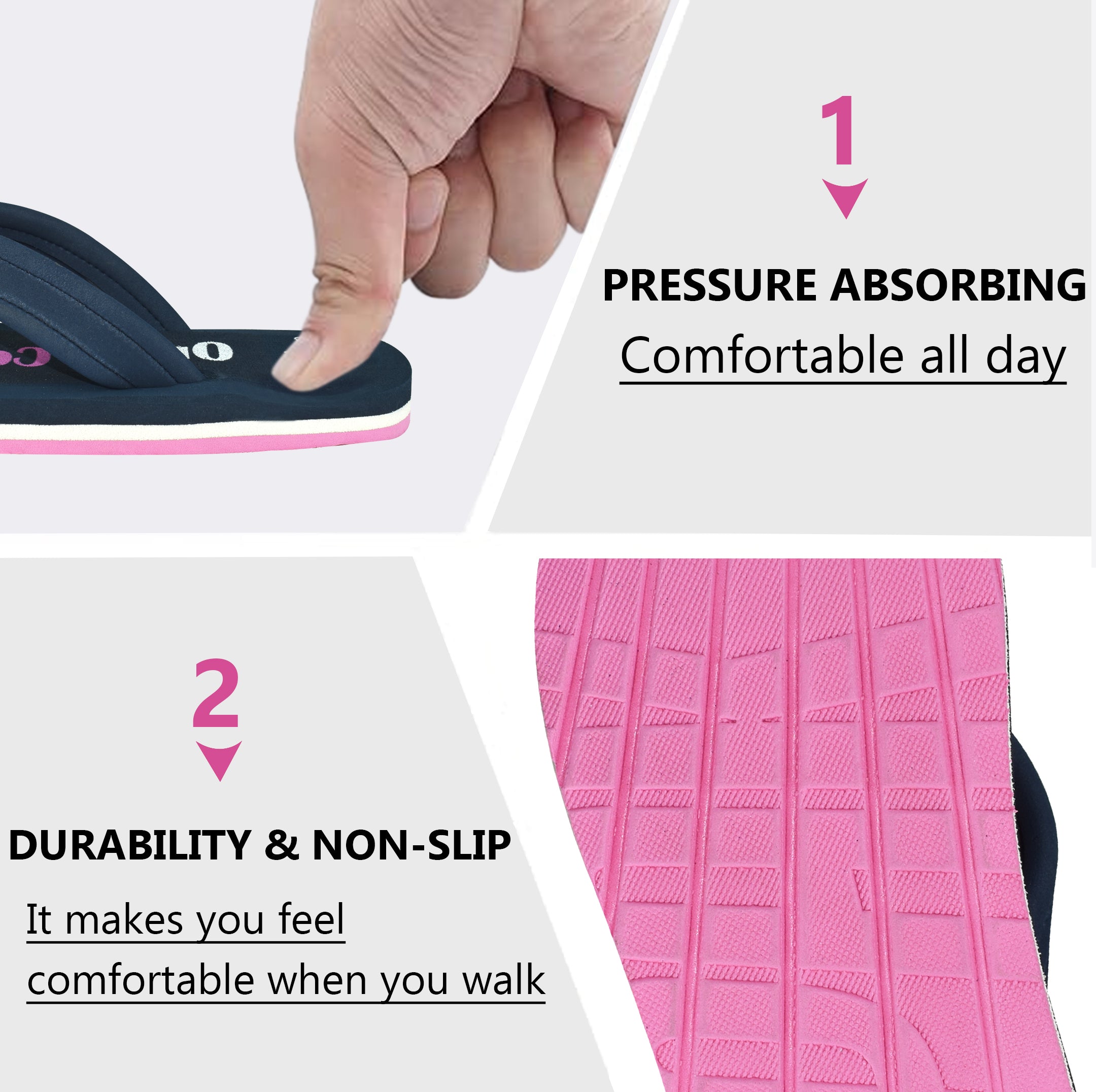 Ortho Cheer Women's Orthopedic and Diabetic Care Super Soft House Slippers for Regular Use AO2009