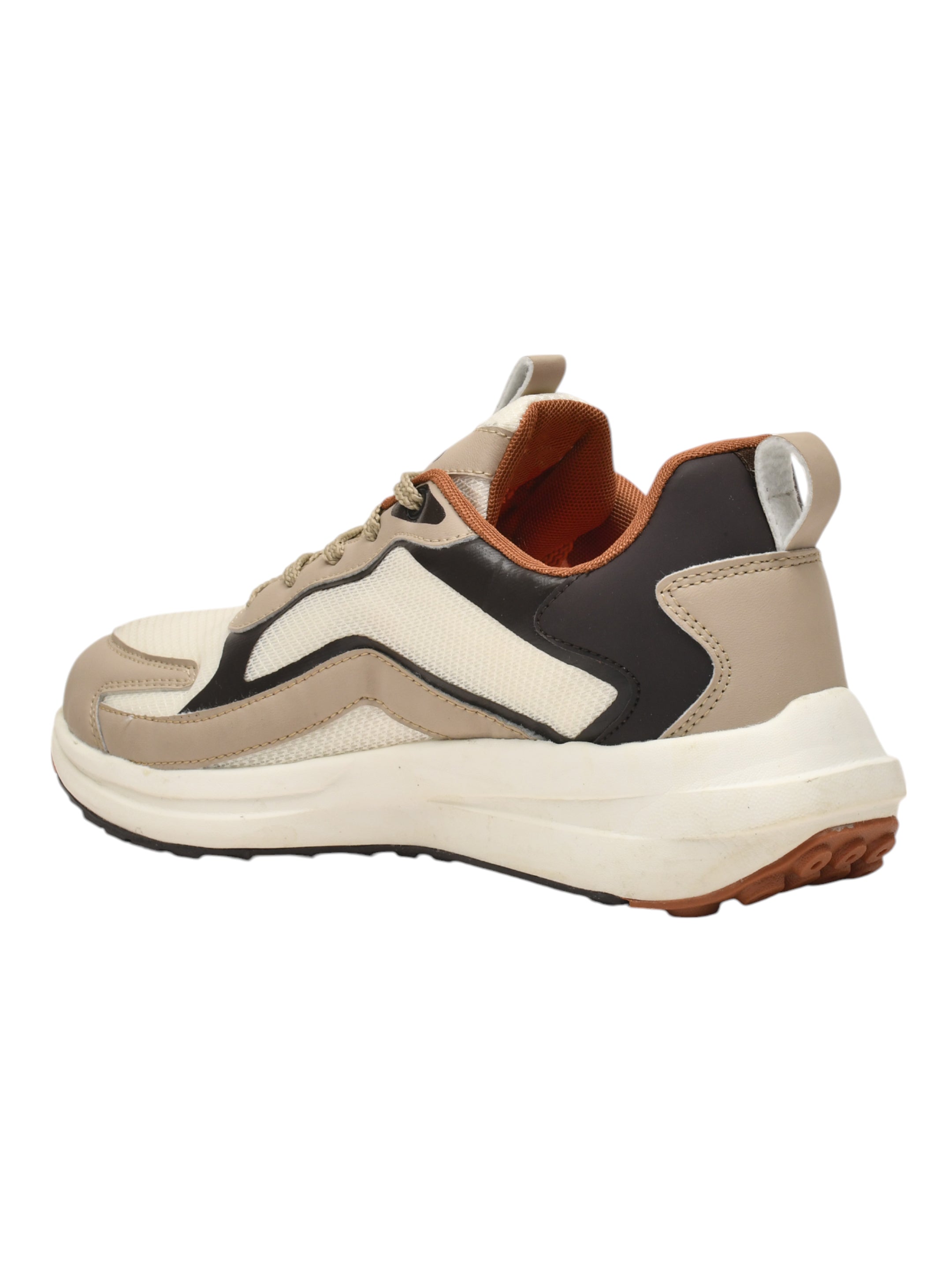 Impakto Retro Sprint Sneakers With Cushioned Insocks For Men AS3267