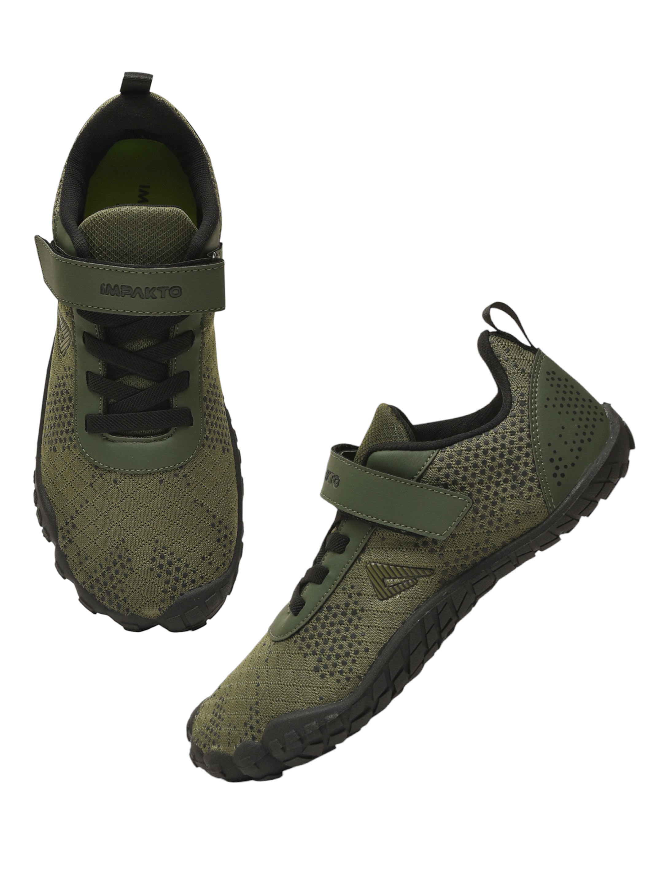 Impakto Barefoot for Wide Feet Shoes for Men Olive Green AS3285