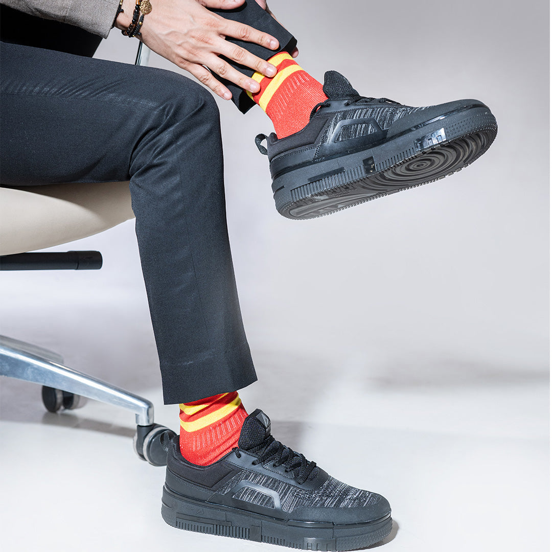 Impakto Men's Black Sneaker - AS3348