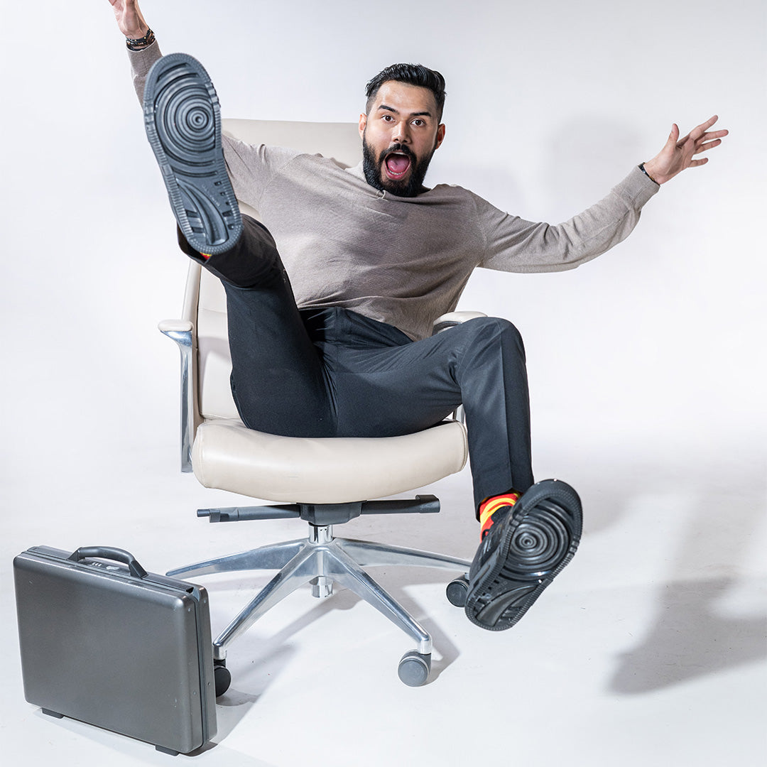 Impakto Men's Black Sneaker - AS3348