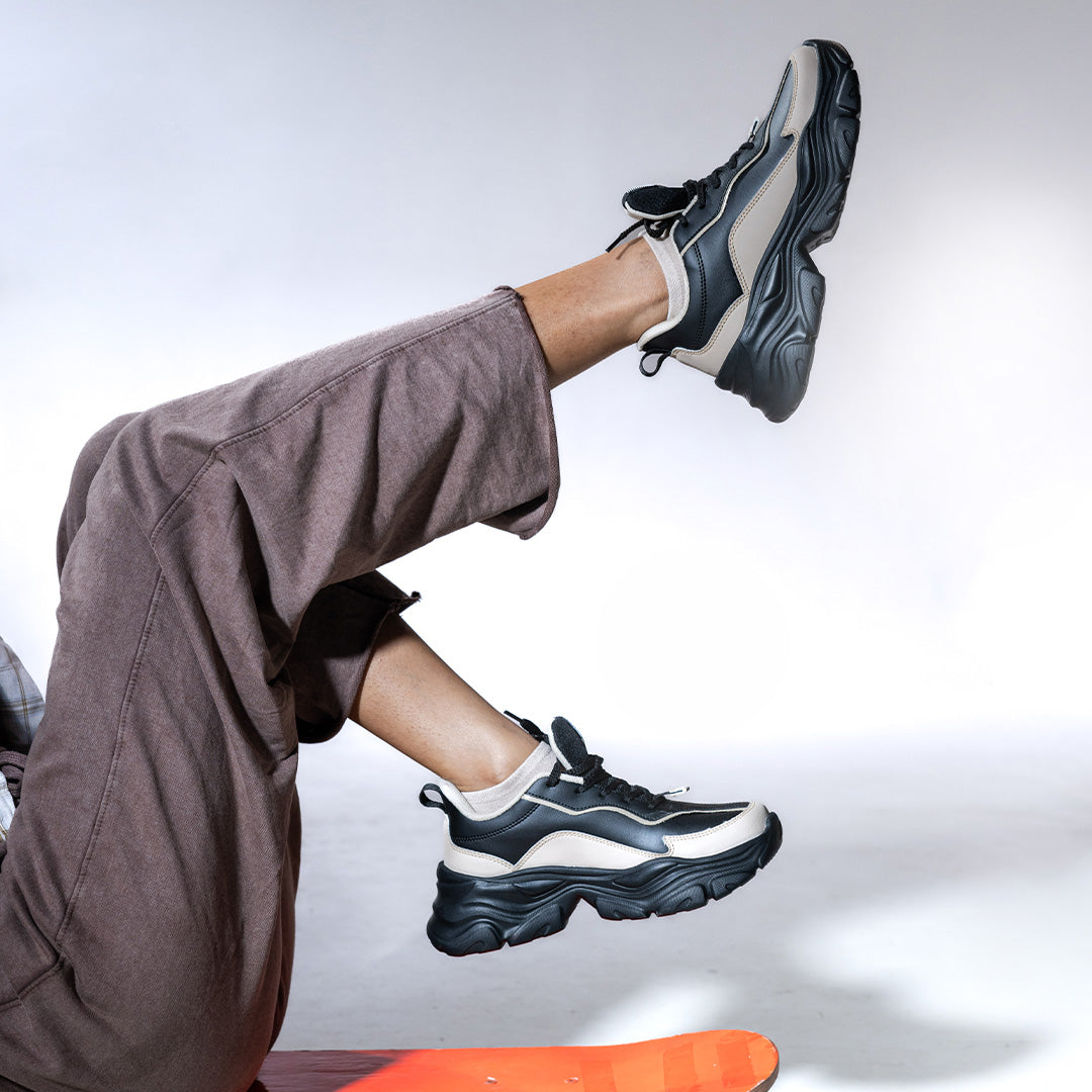 Impakto Chunky Kongfu Women's Beige Sneaker - AS4101