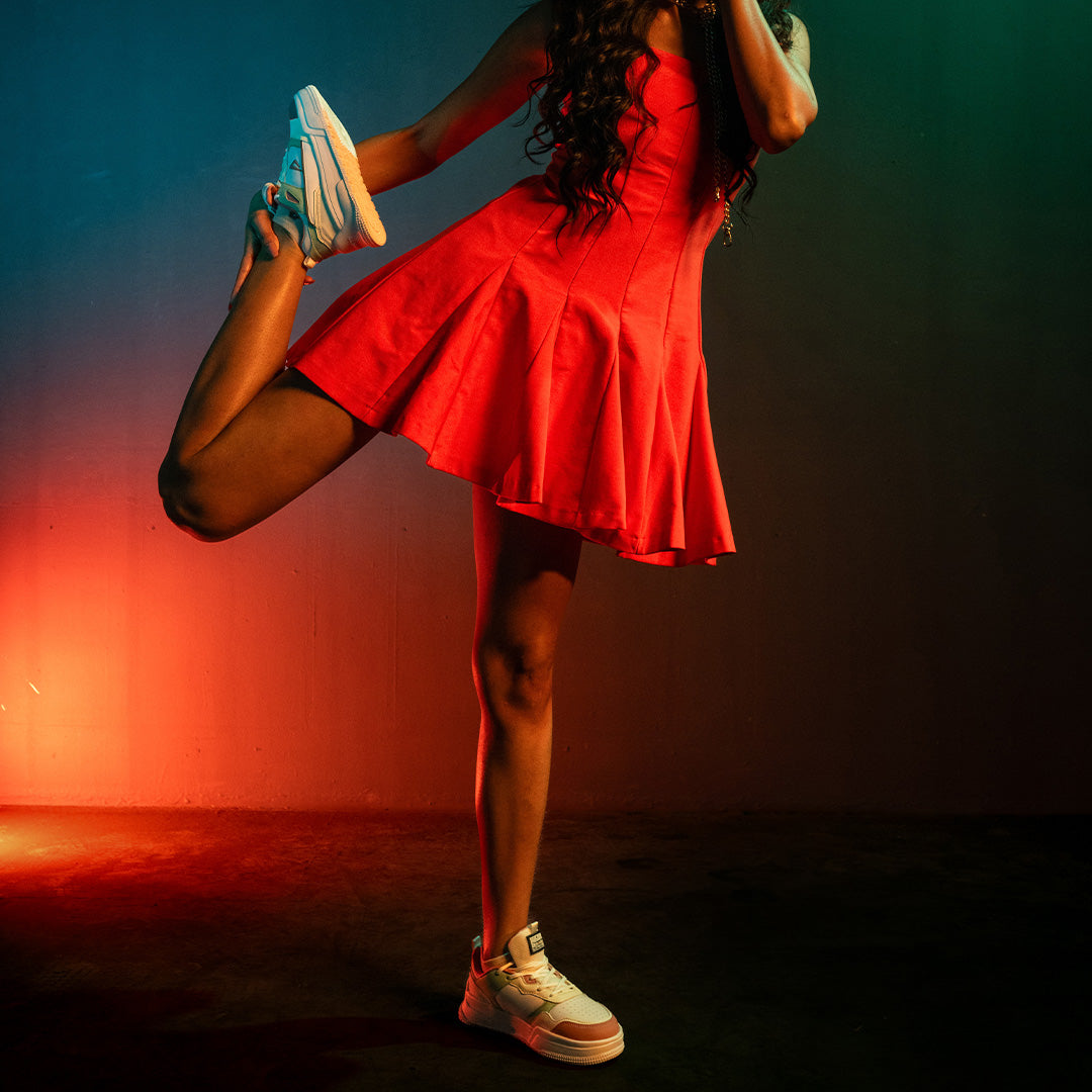 Impakto ShoegarDaddy Women's Peach Sneakers - AS4103