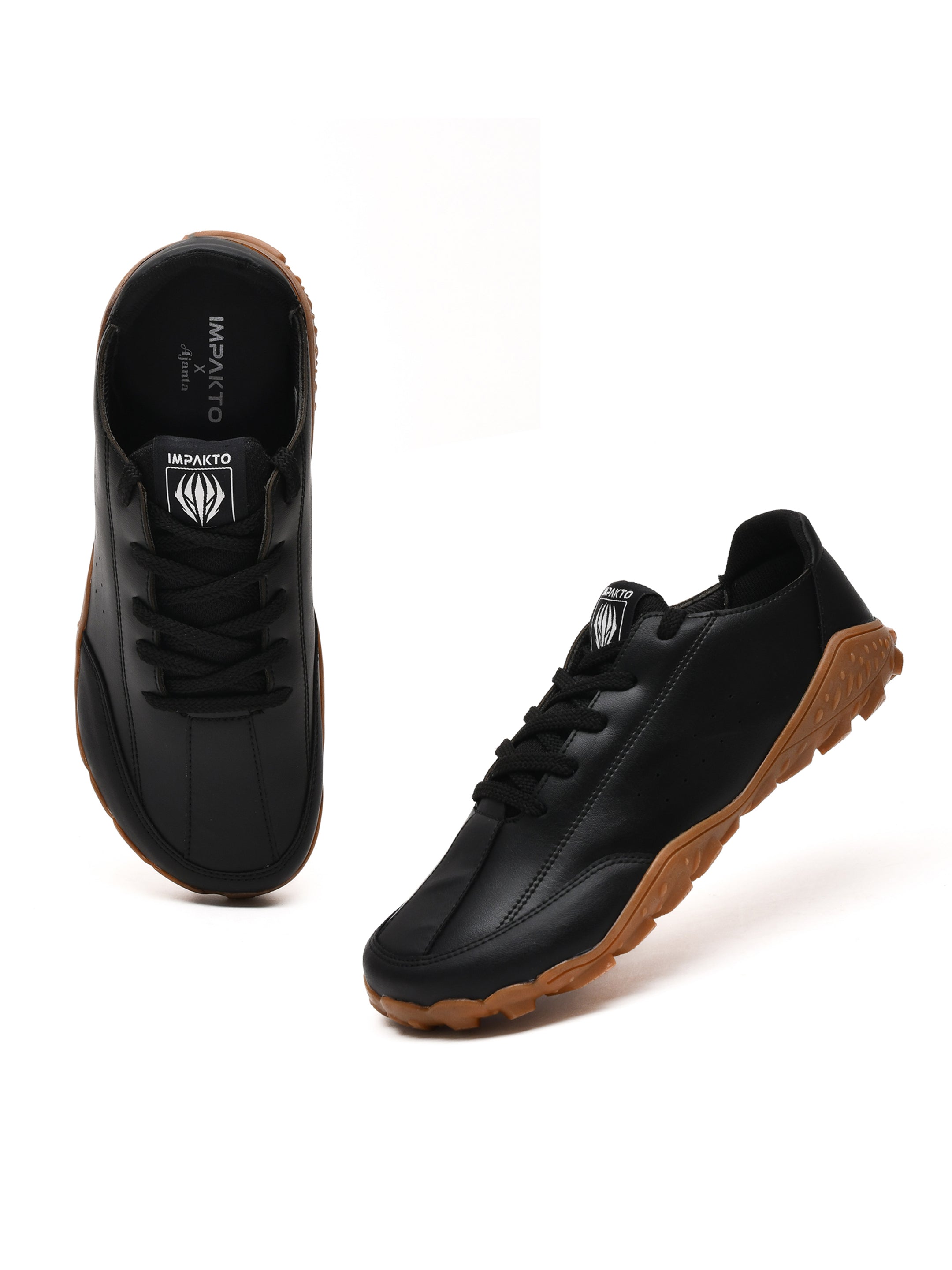 Impakto Outwork Men's Tan Barefoot Shoe with Rubber Trekking Sole - AS3439