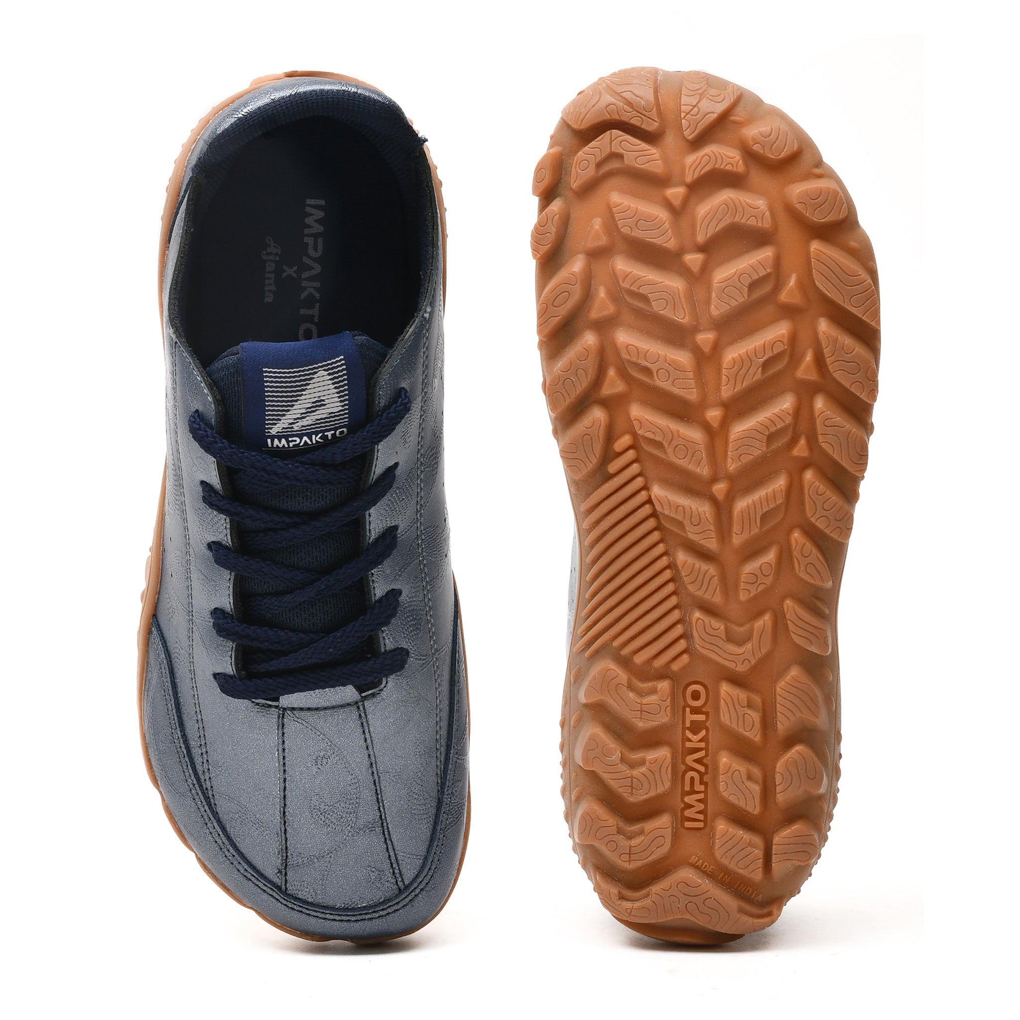 Impakto Barefoot X Garba Men's Blue Zero-Drop Barefoot Shoe - AS3400