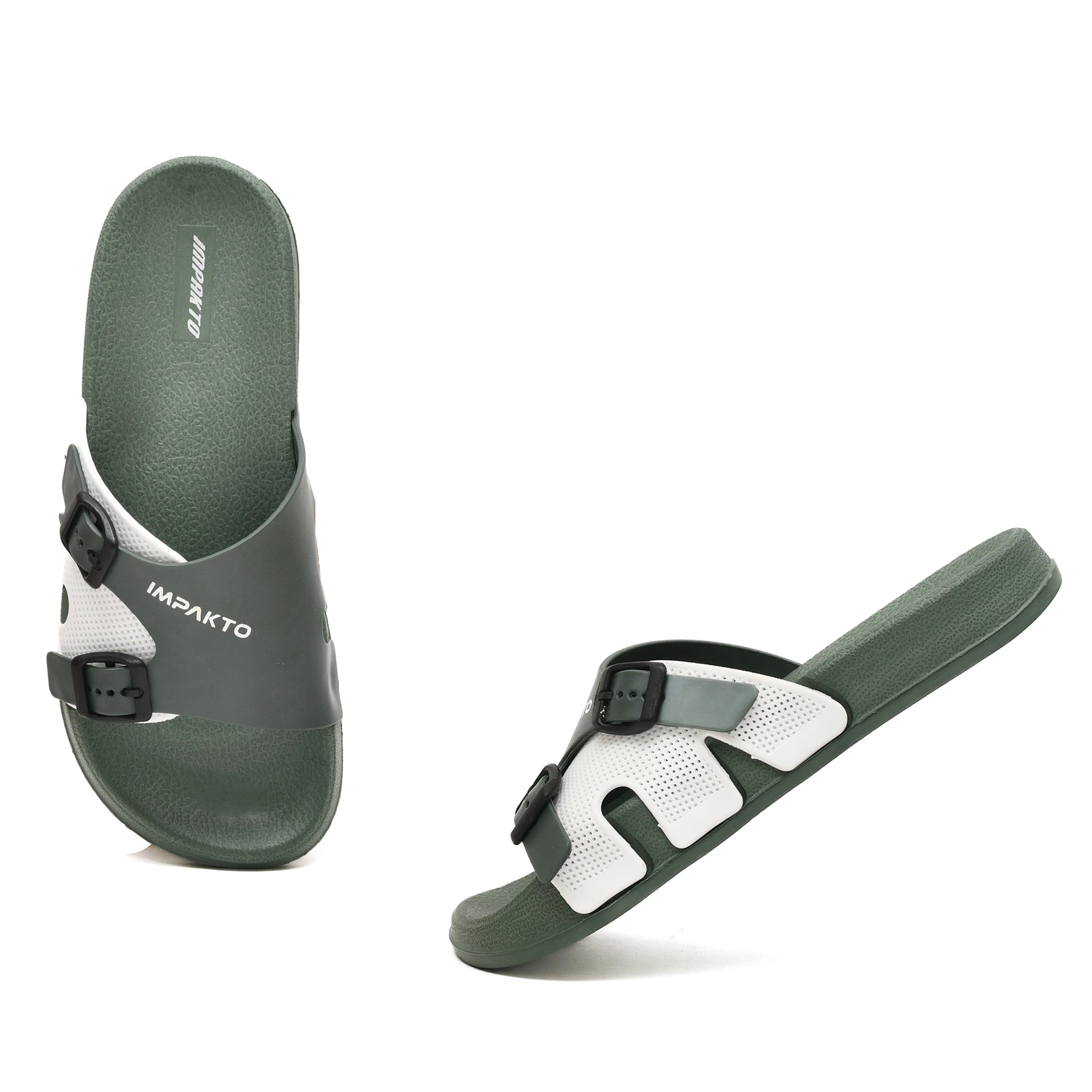 Impakto Sleek Shift Comfortable Stylish Lightweight Water Resistant Slippers for Men FT3052