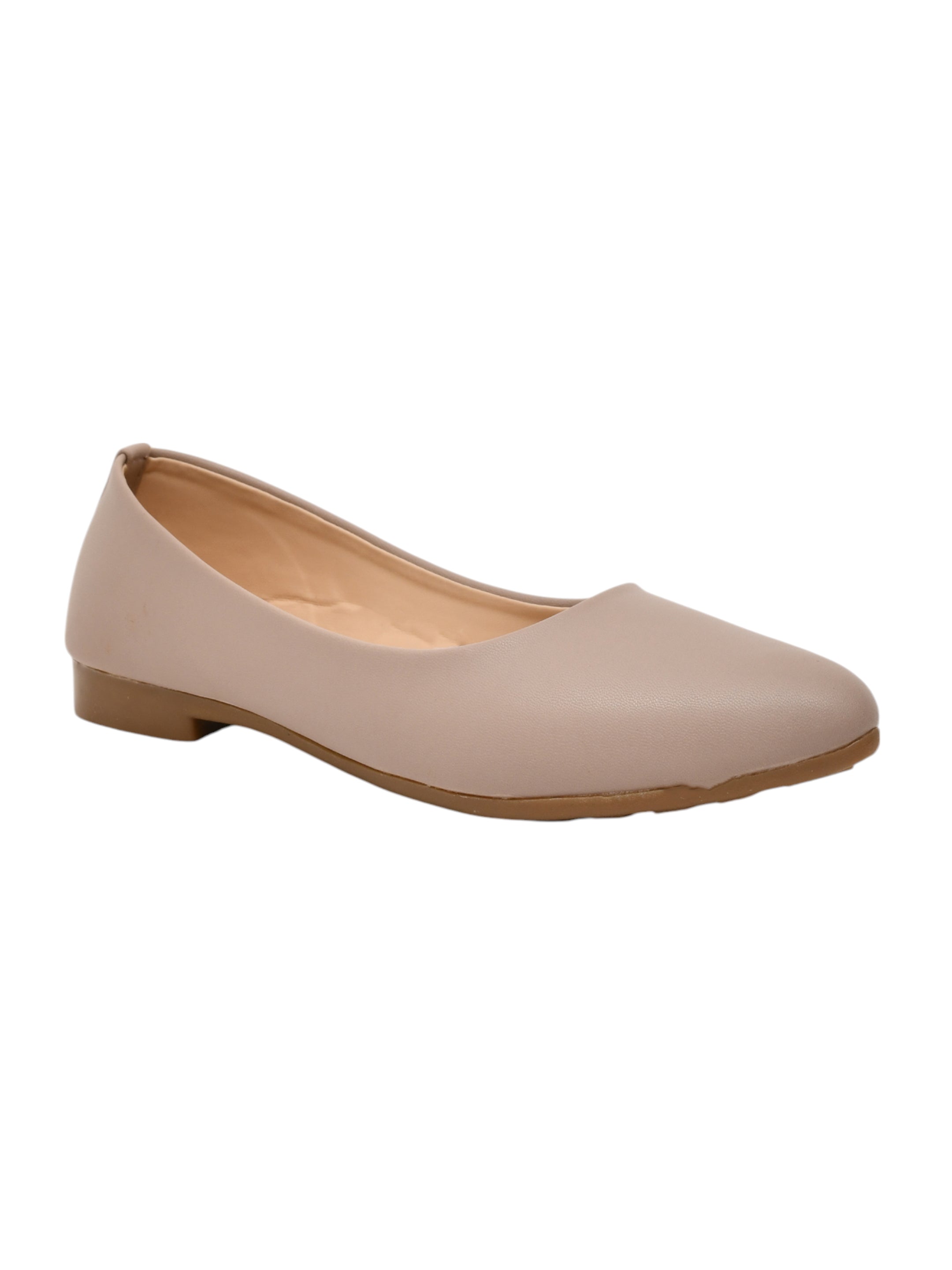 Ajanta Women Beige Belly Shoes | Perfect for Casual and Office wear | Stylish & Light Shoes for Walking EL5019
