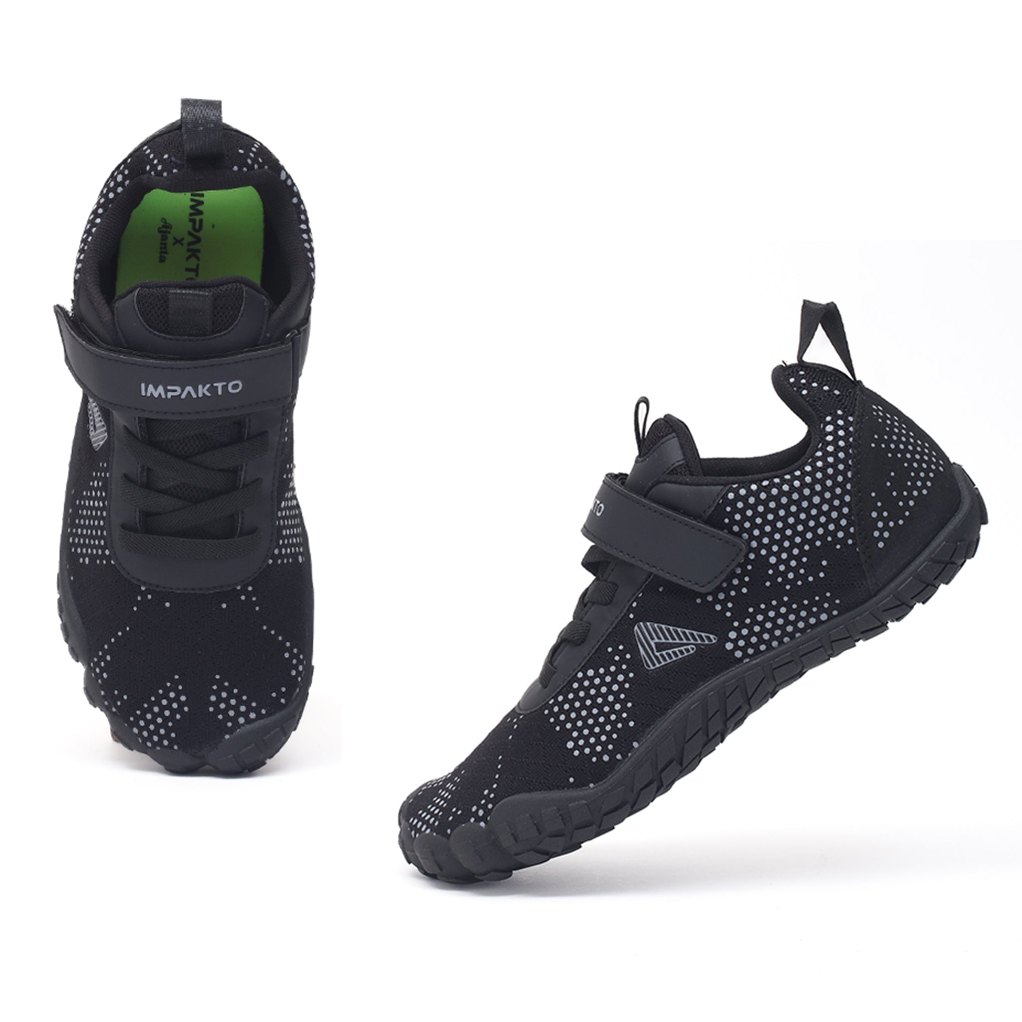 Impakto Barefoot Rooted Men Black Gym Shoes AS3211