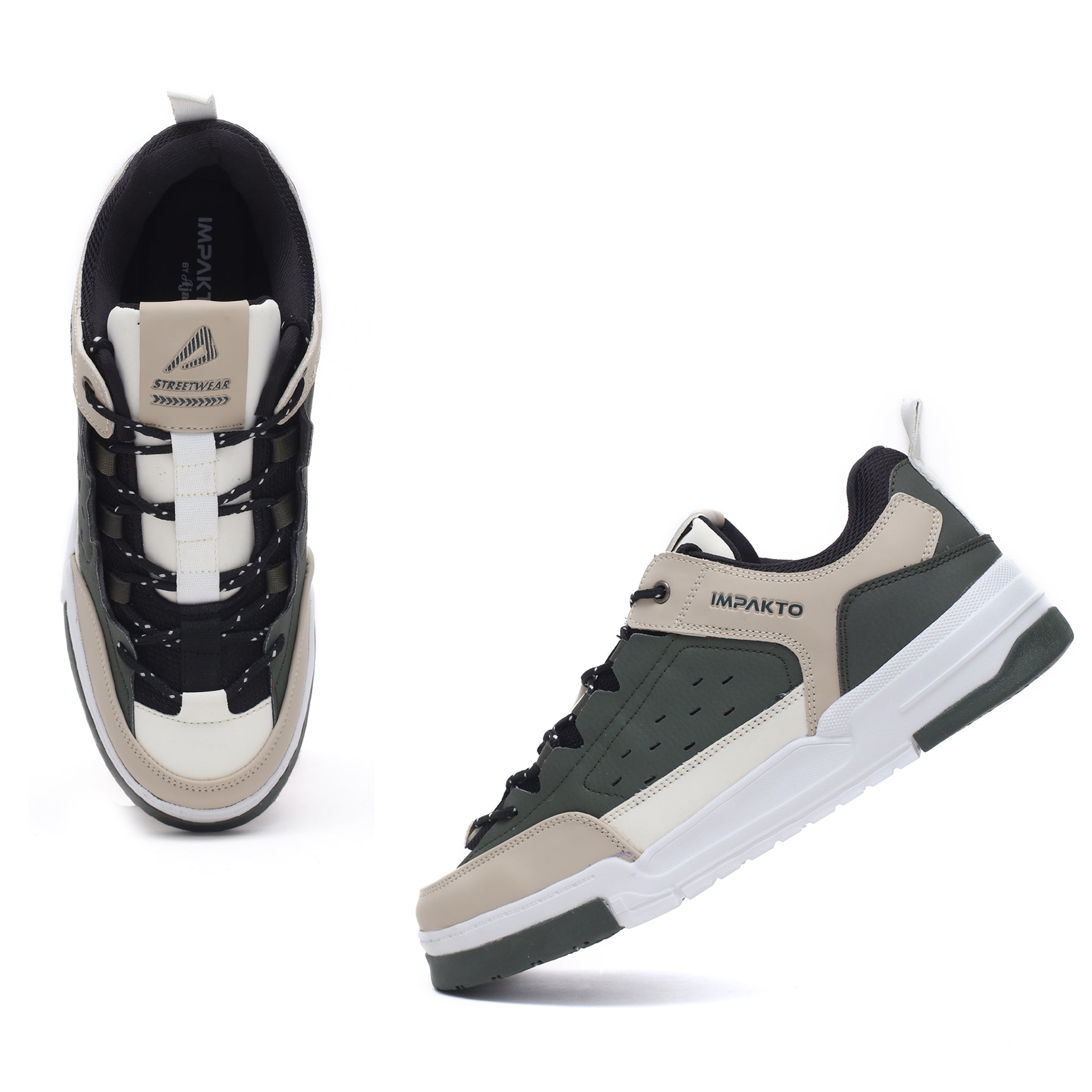 Impakto Men's Trendy Casual Sneaker Shoes, Attractive Rounded Front, Cushioned Insole with Dynamic Feet Support for Extra comfort, Slip-Resistant Sole