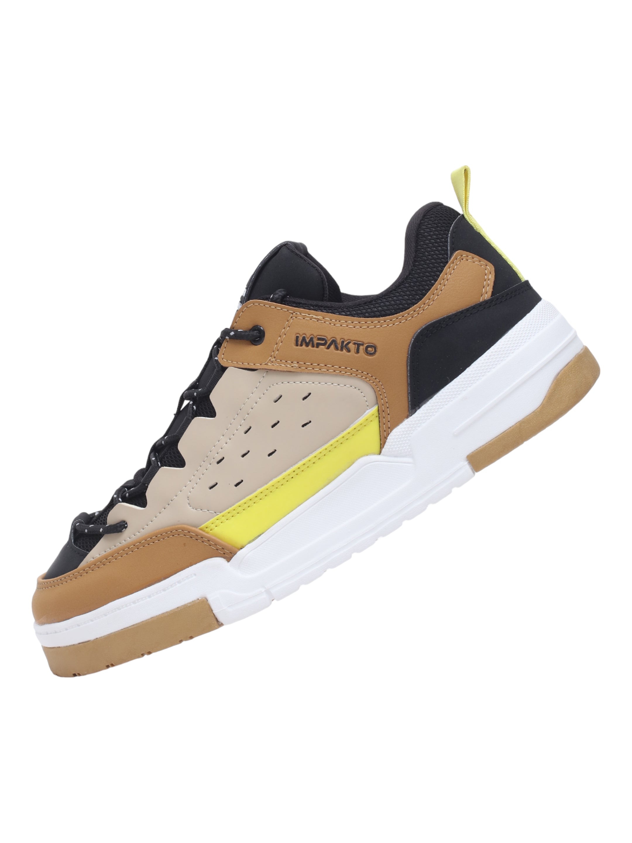 Impakto Men's Trendy Casual Sneaker Shoes, Attractive Rounded Front, Cushioned Insole for Extra comfort, Slip-Resistant Sole