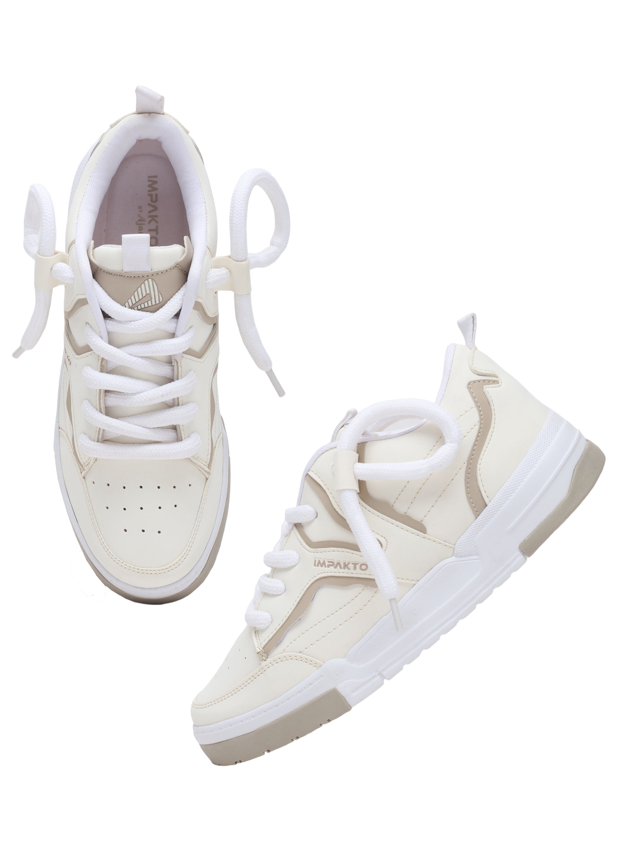 Impakto Solid Sneaker Casual Shoes for Men ,Ultimate Comfort with Cushioned Insole