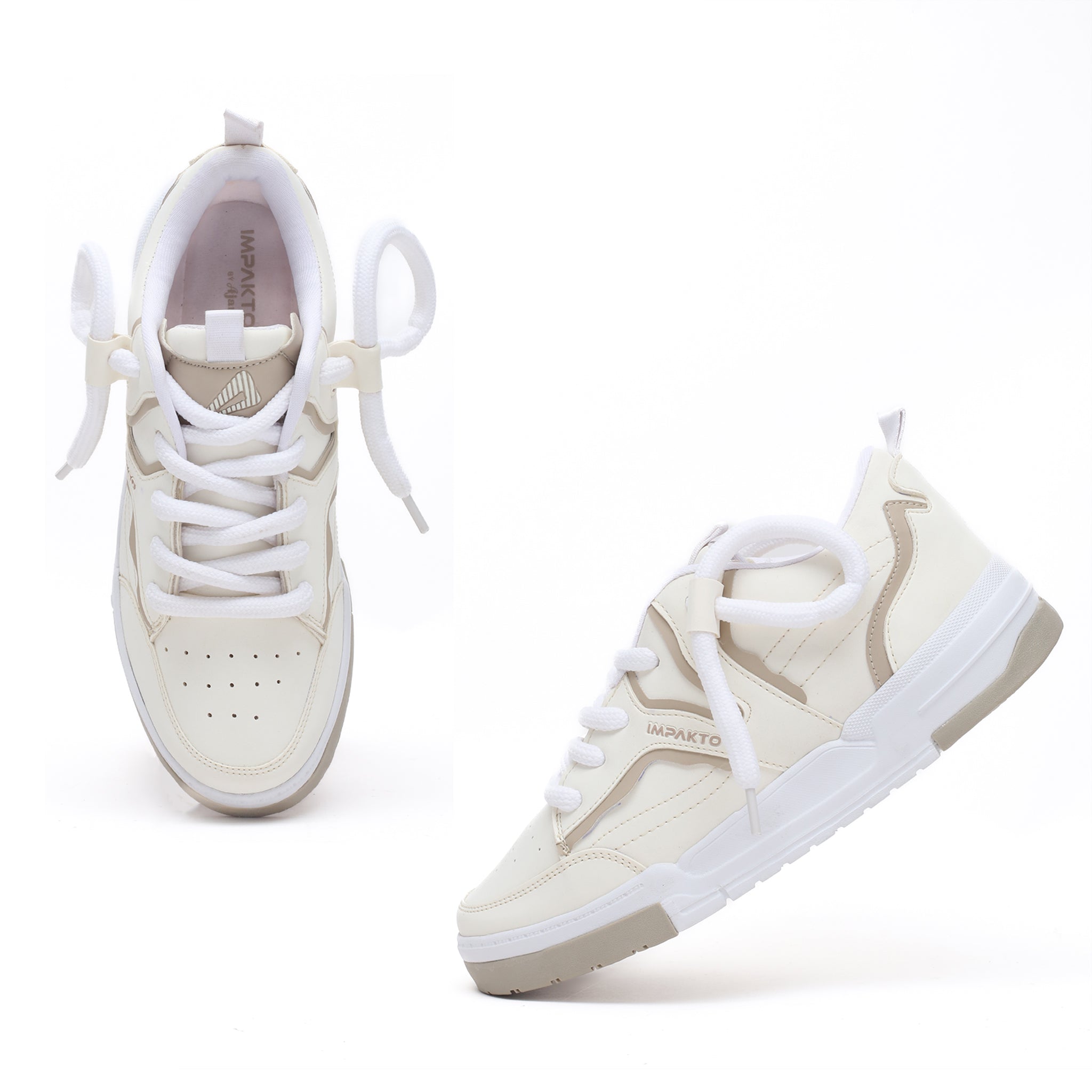 Impakto Solid Sneaker Casual Shoes for Men ,Ultimate Comfort with Cushioned Insole