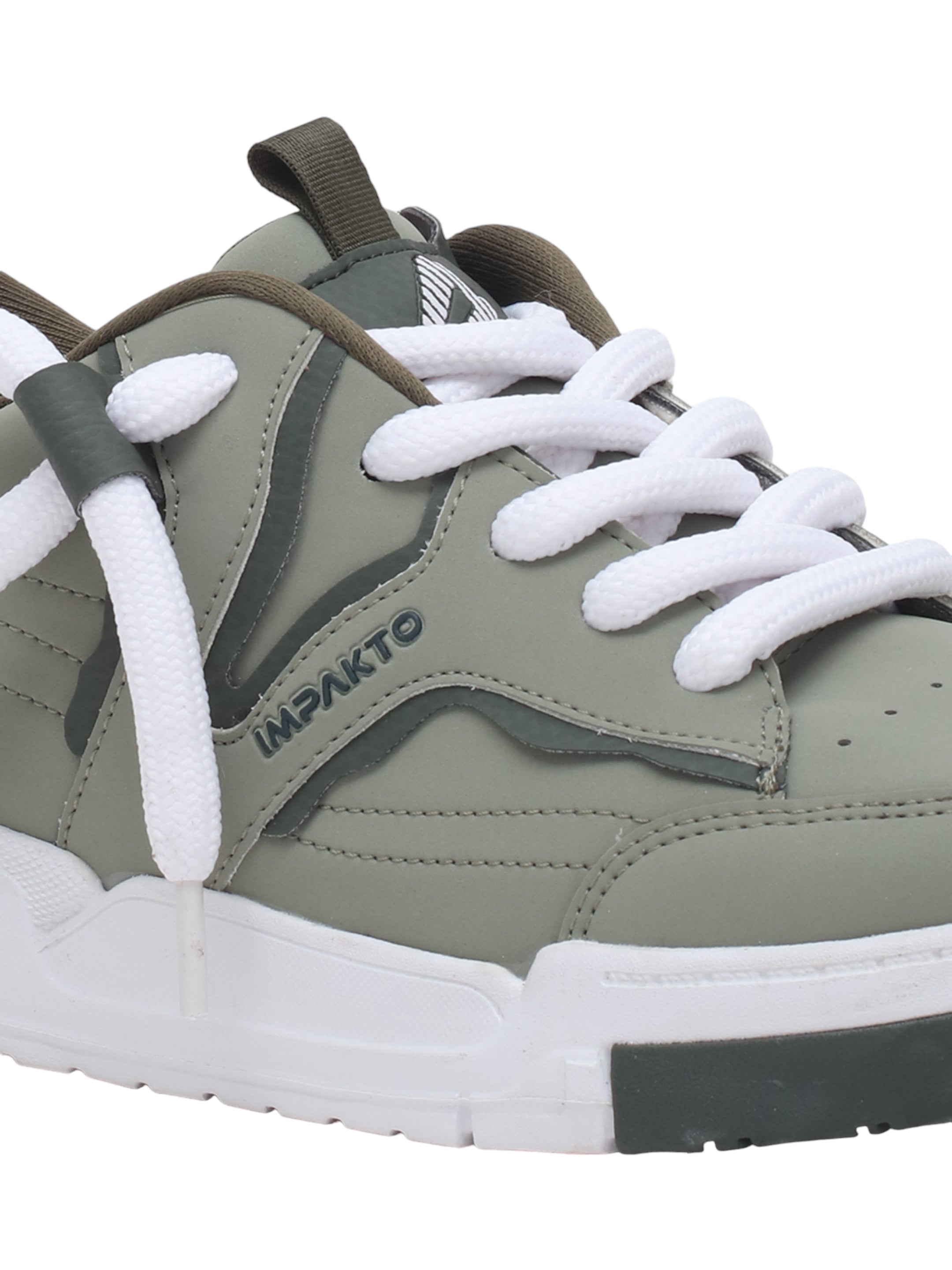 Impakto Men's Fashionable Casual Sneaker Shoes with Synthetic Upper Lightweight Comfortable Mid Top, Extra Soothing Insole & Impact-Resistant Comfort