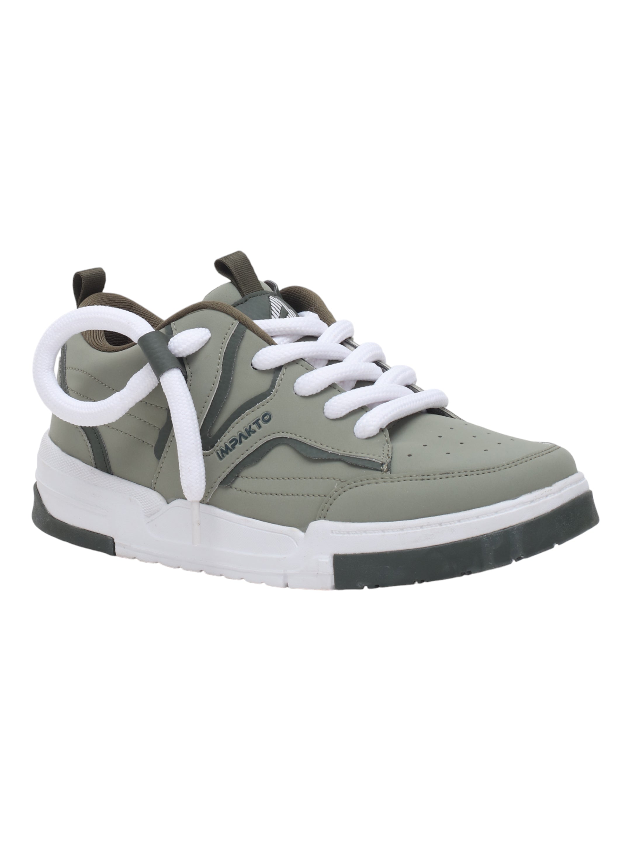 Impakto Men's Fashionable Casual Sneaker Shoes with Synthetic Upper Lightweight Comfortable Mid Top, Extra Soothing Insole & Impact-Resistant Comfort