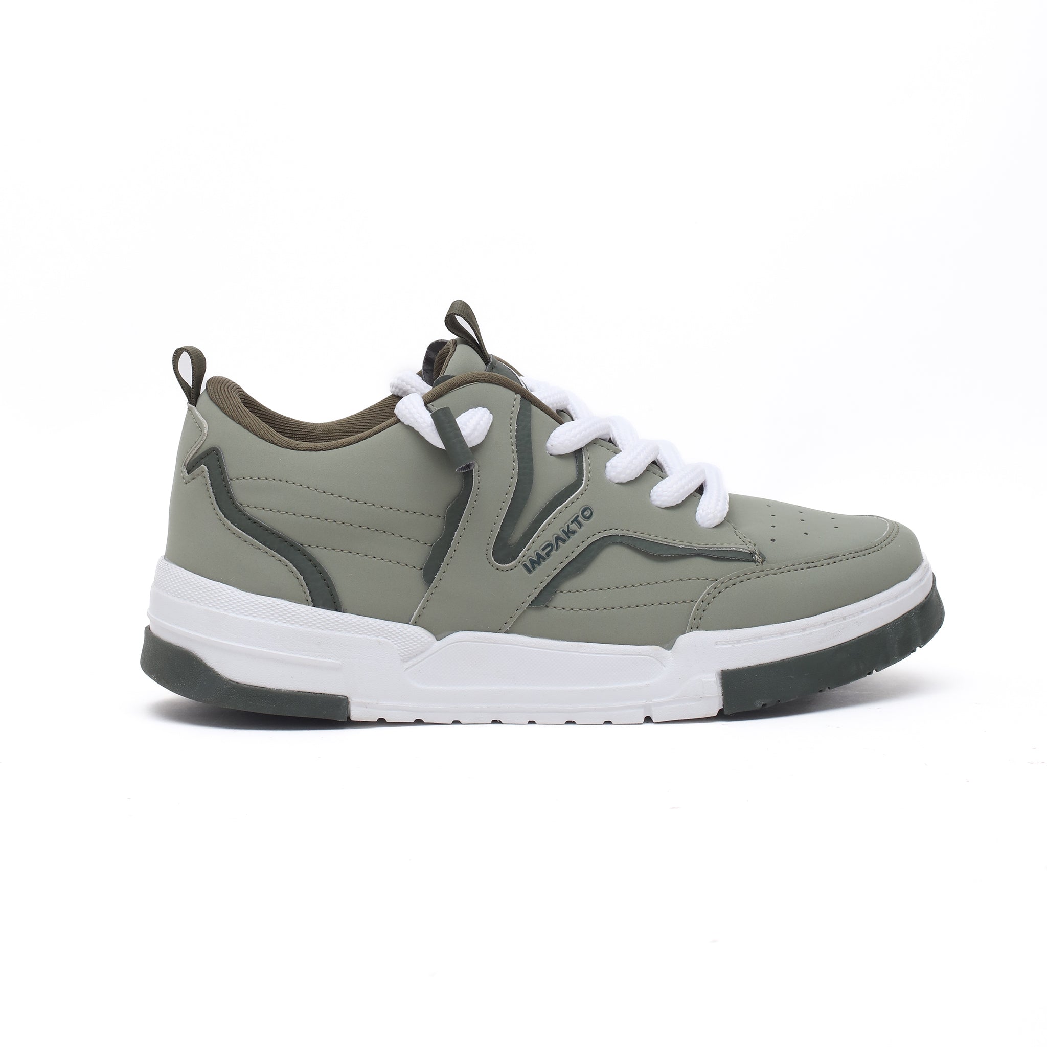 Impakto Men's Fashionable Casual Sneaker Shoes with Synthetic Upper Lightweight Comfortable Mid Top, Extra Soothing Insole & Impact-Resistant Comfort