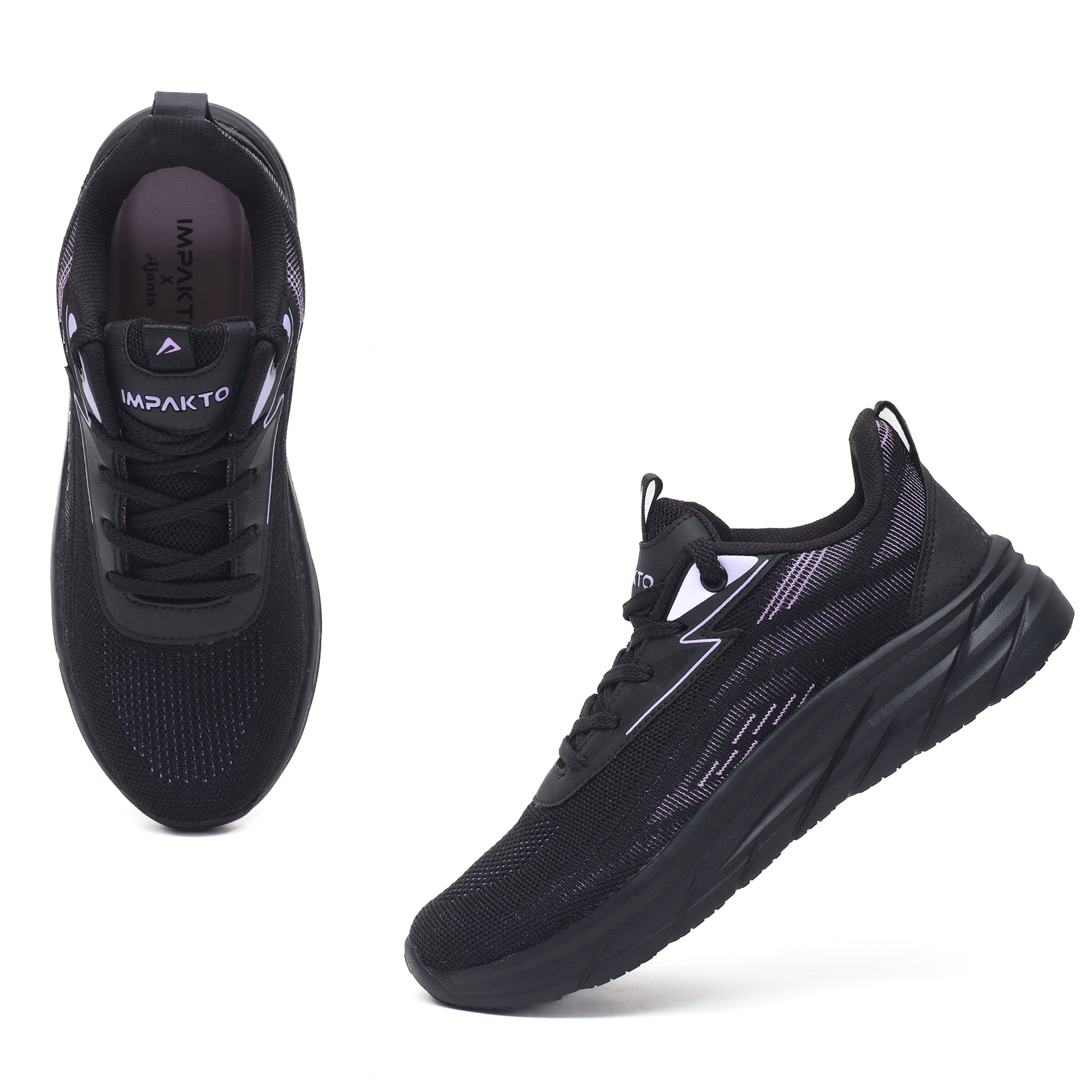 Impakto Pixel Pop Women Black Running Shoe AS4062