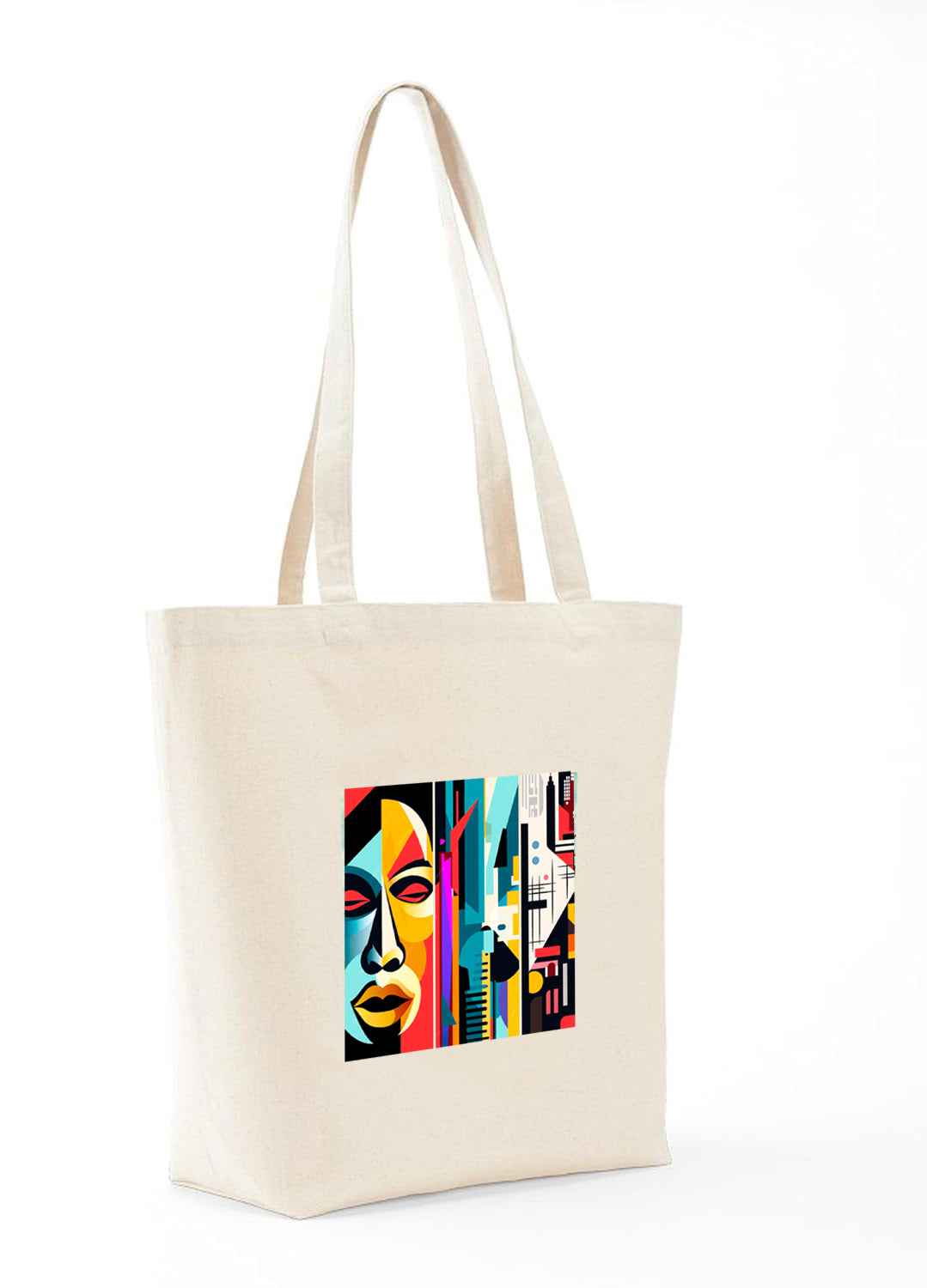 Ajanta Canvas Tote Bag for Women – Printed Zip Tote for Travel, Shopping & College