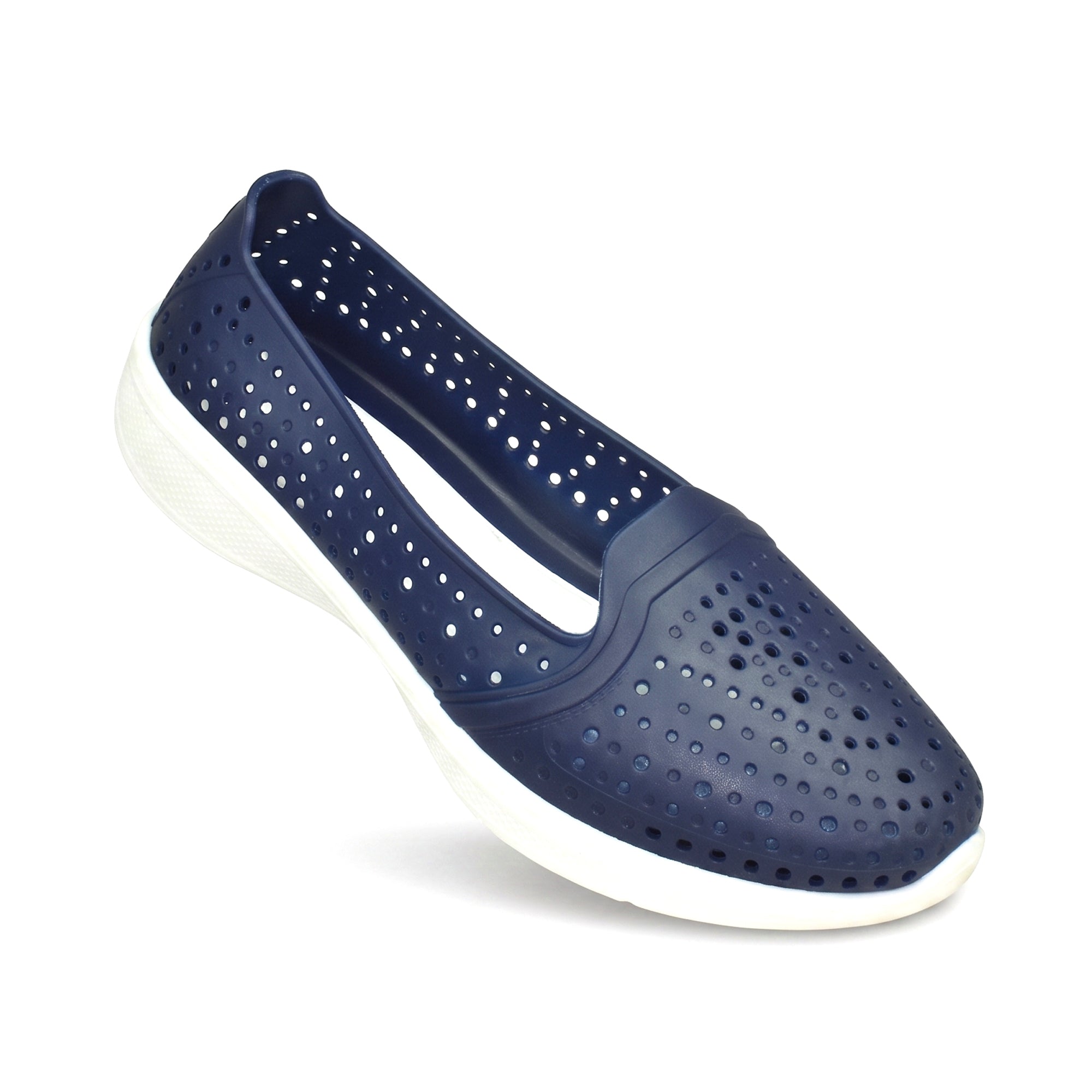 AJANTA Women PVC Molded Casual Shoes | Lightweight Comfortable Slip-On Daily Wear Footwear (Cream)