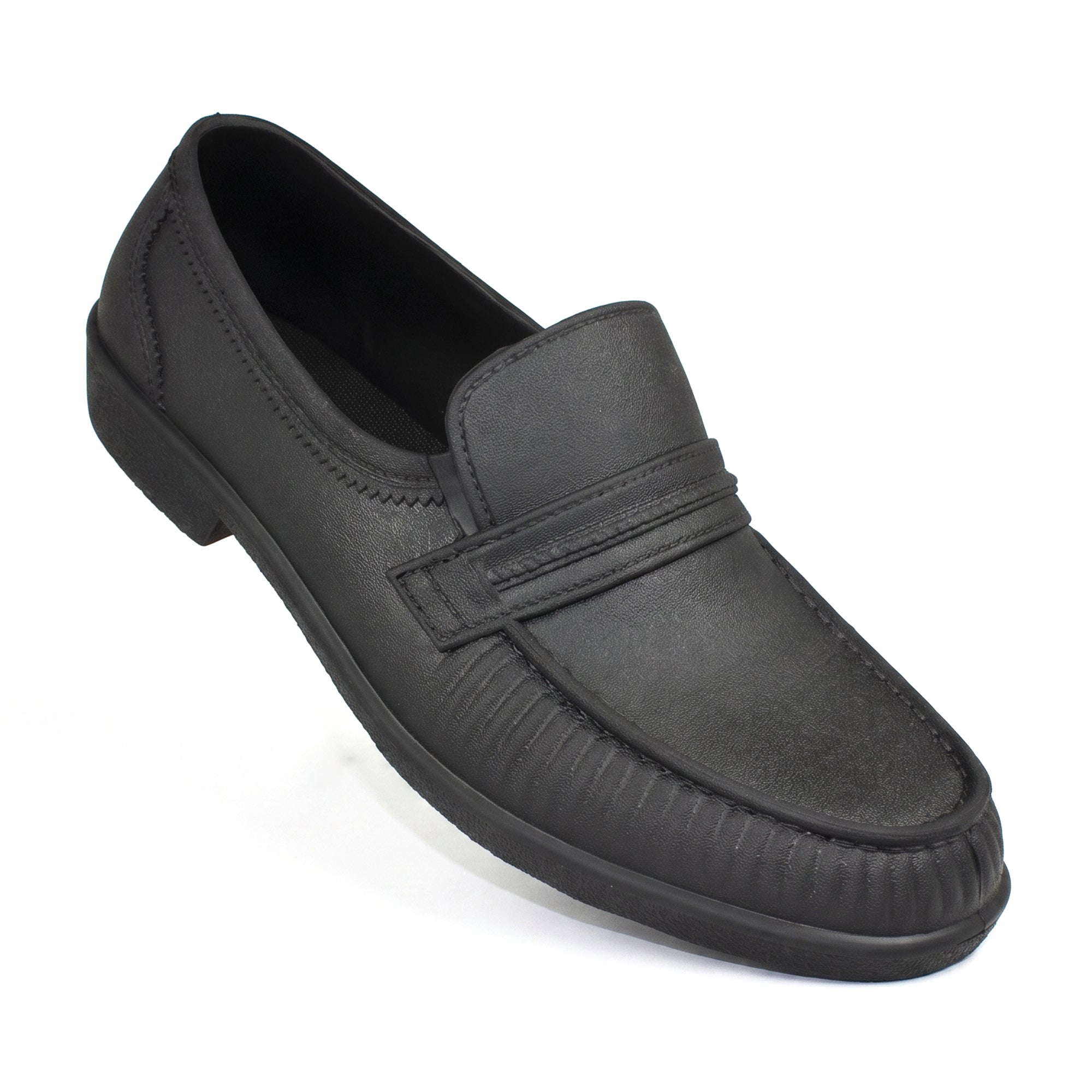 AJANTA Waterproof PVC Loafers Shoes for Men | Lightweight Slip-On Rain Shoes | Casual Monsoon Footwear |  Moccasin Shoes Office, Travel, Driving & Daily Wear Rr