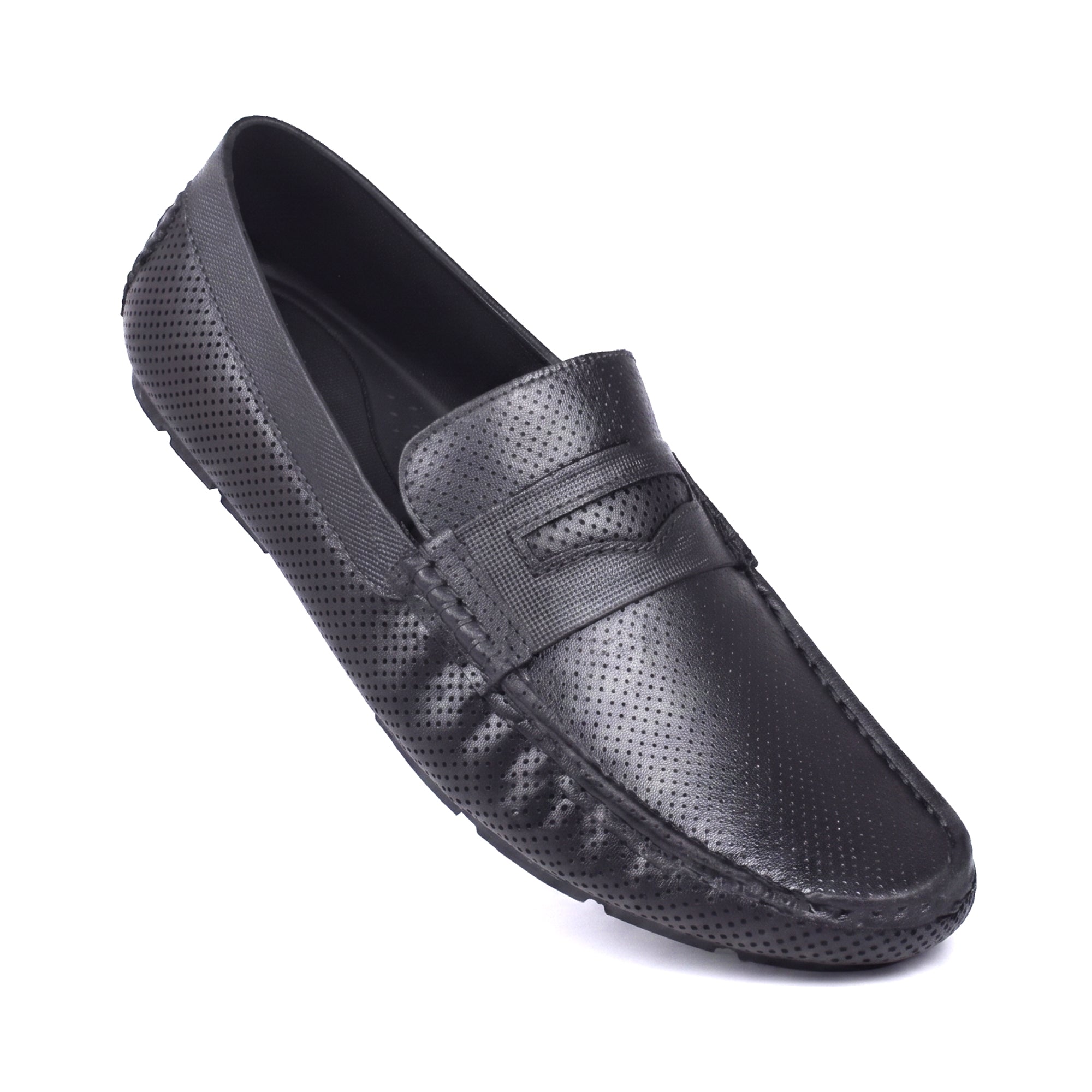 AJANTA Waterproof Slip-On PVC Loafers Shoes for Men | Lightweight Anti-Skid Casual Office Shoes for Men | Comfortable Fit Rainy Shoes & Moccasin Footwear for Travel & Driving Brown