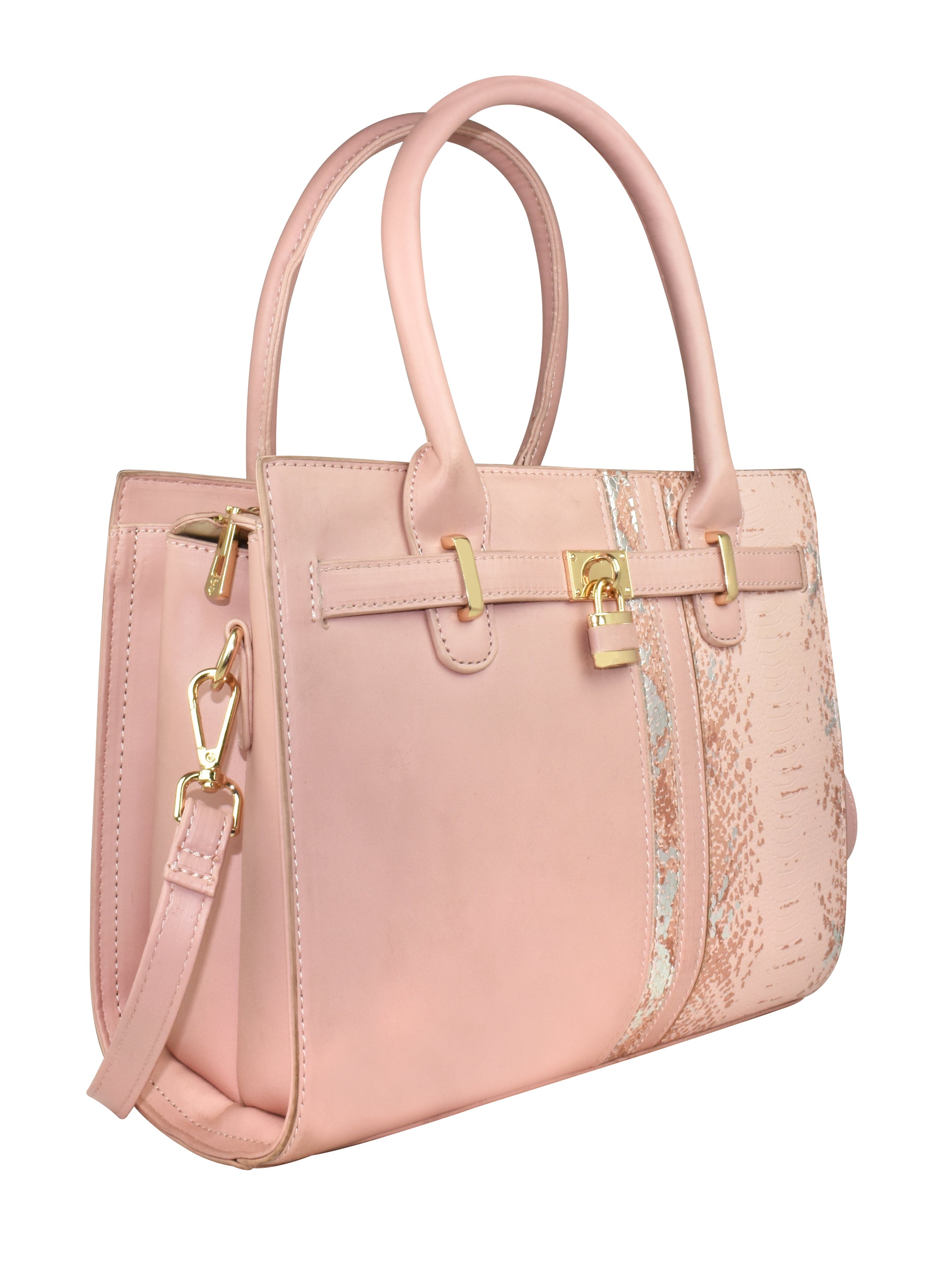 Ajanta Premium Satchel Handbags for Travel and Work (PEACH)