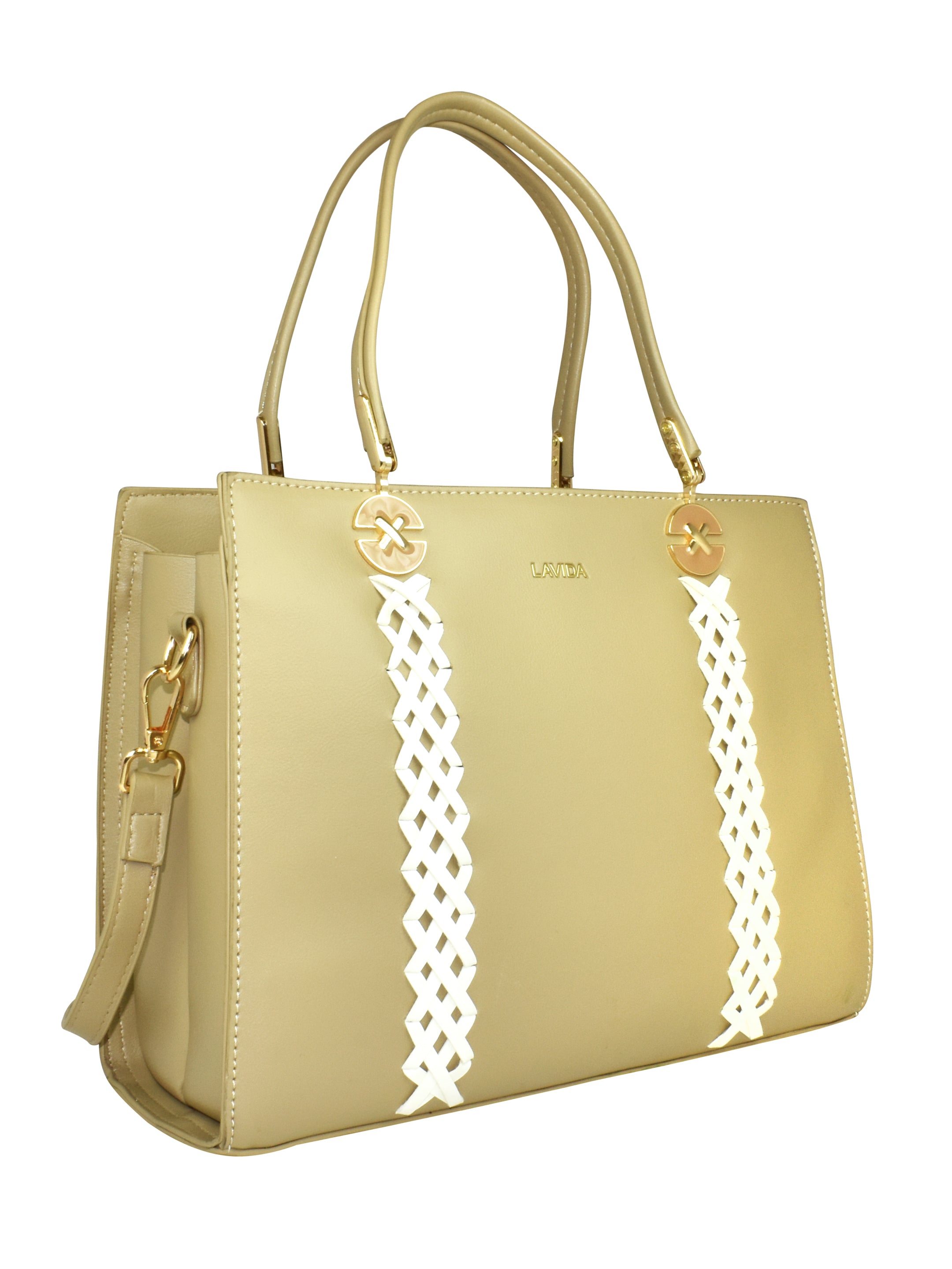 Ajanta Premium Satchel Handbags for Travel and Work (BEIGE)