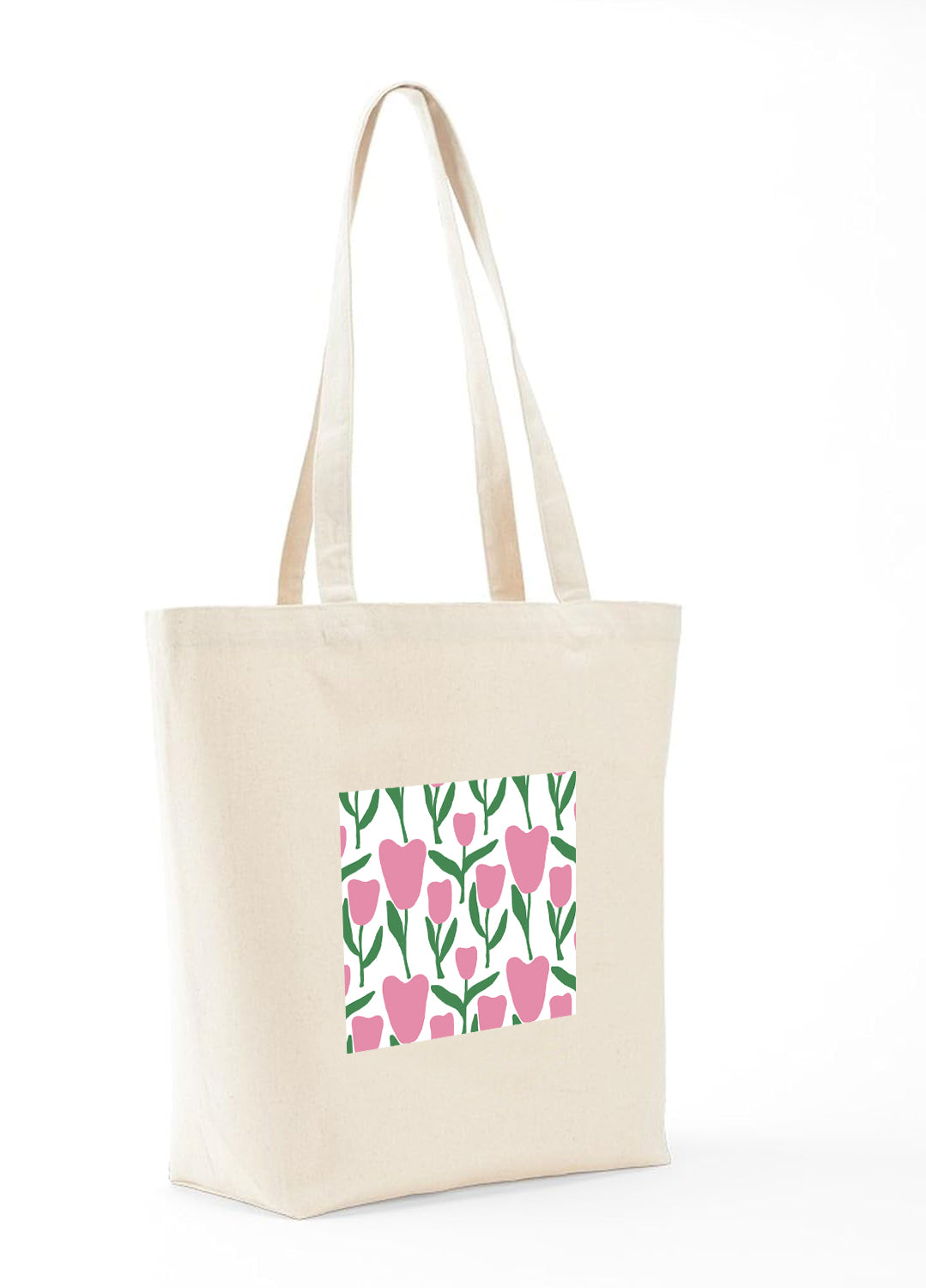 Ajanta Canvas Tote Bag with Zip for Women