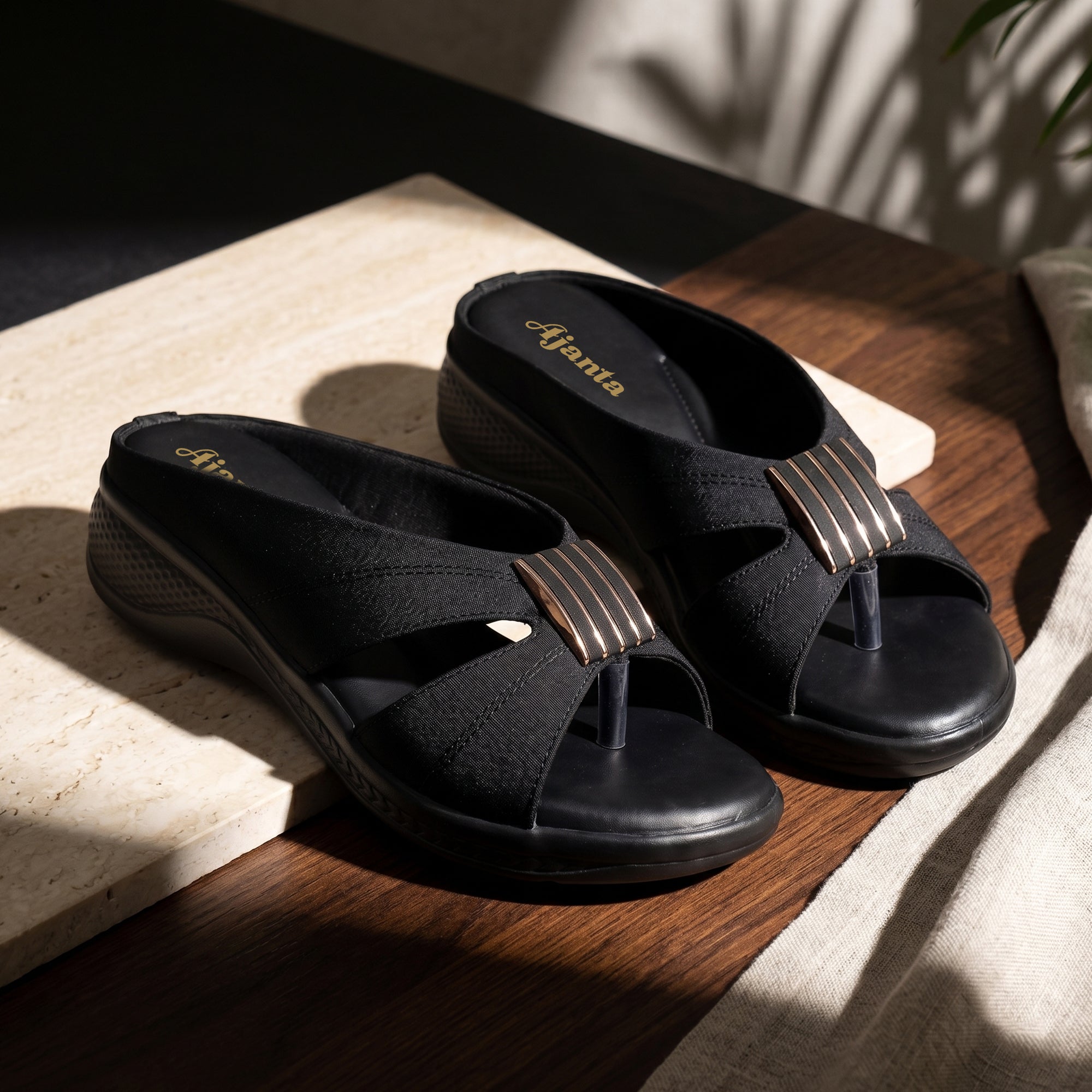 Ajanta Women's PVC Wedge Sandal