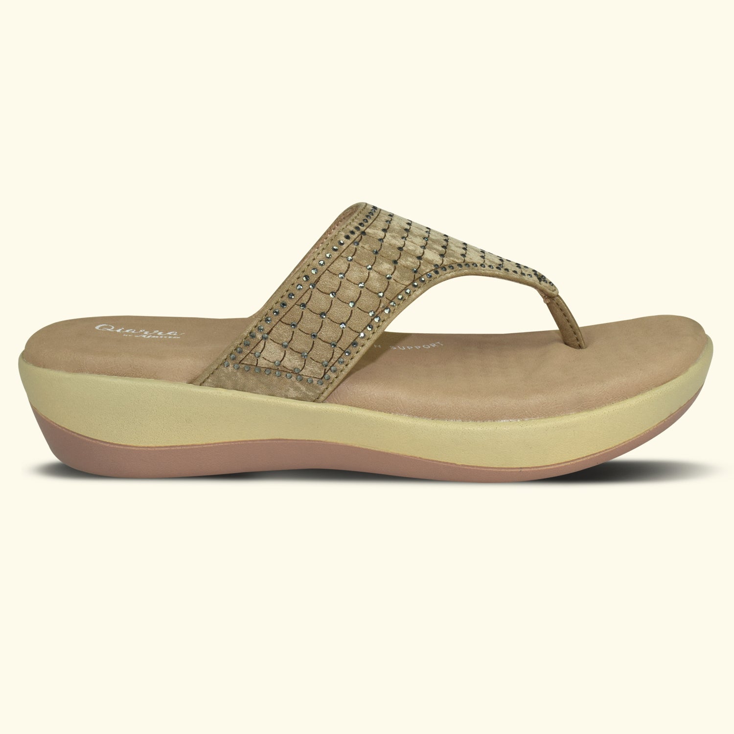 QIARRA Women Flat Sandals for Women|Casual Sandals|Comfortable Ladies Sandal|Flats For Daily Use EL1057