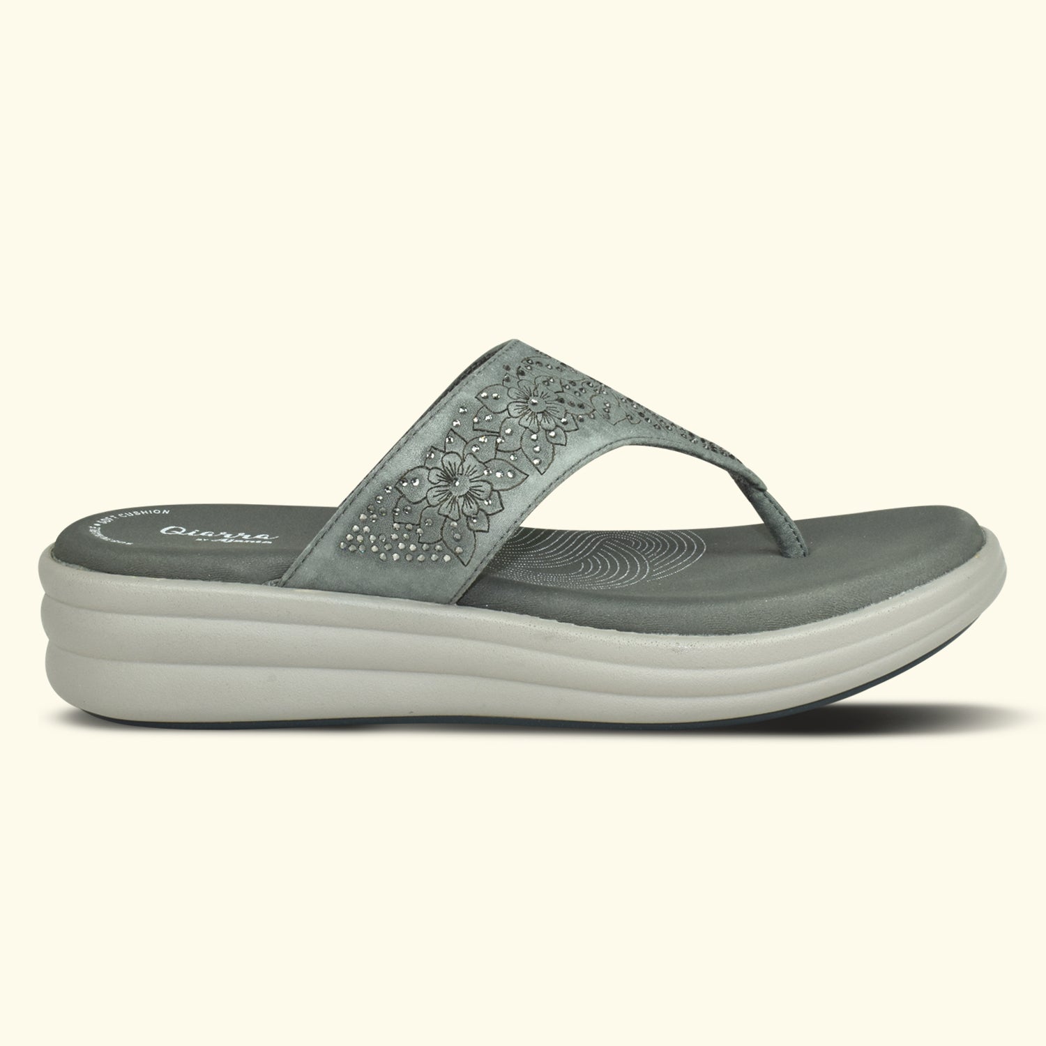 QIARRA Women Flat Sandals for Women|Casual Sandals|Comfortable Ladies Sandal|Flats For Daily Use EL1058