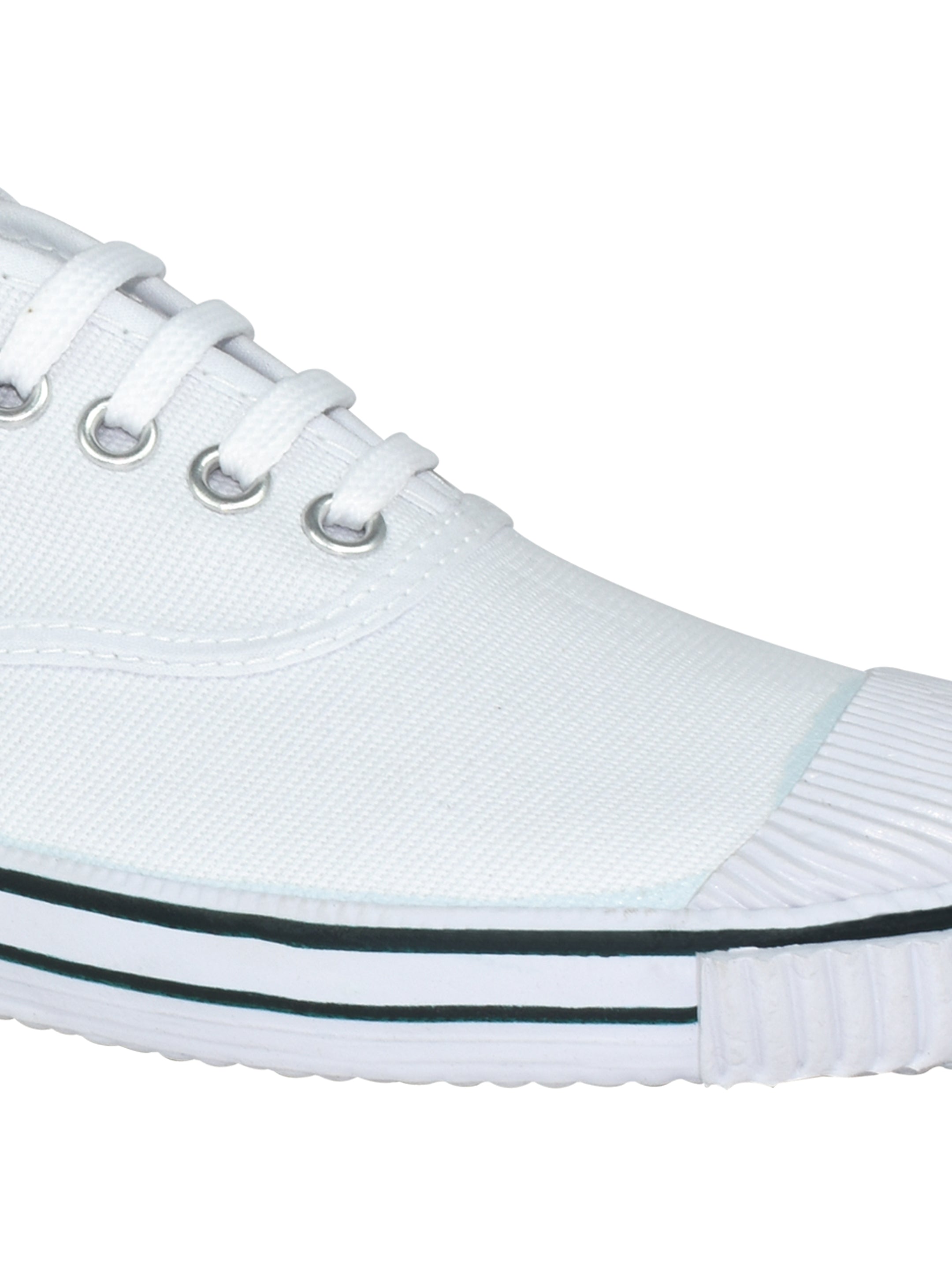 AJANTA Kids Lace-Up White Uniform Shoe BT0004