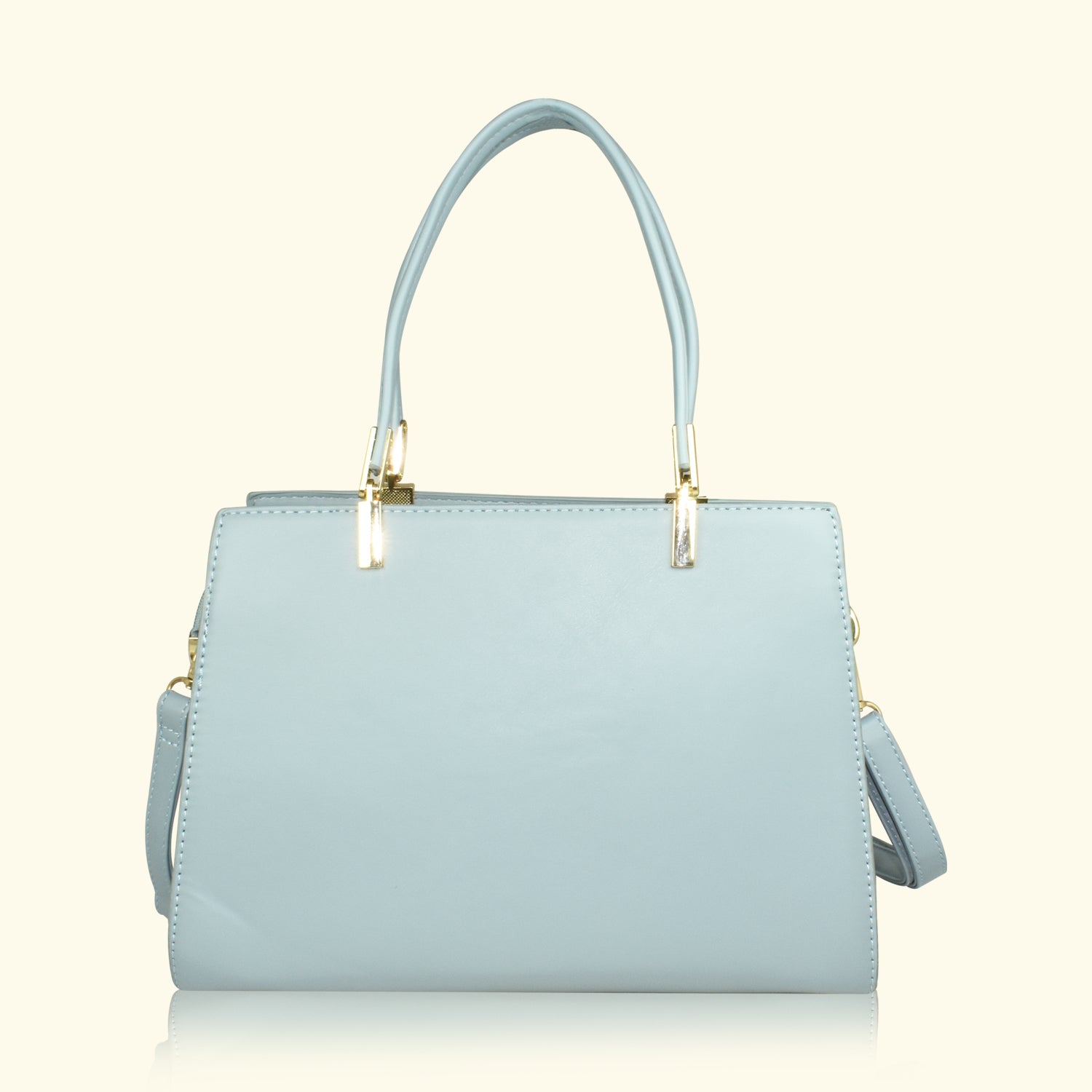 QIARRA by Ajanta Blue Synthetic Handbag for Women | 2 Compartments | Detachable Sling Strap | Stylish Daily Use Bag-VB8018