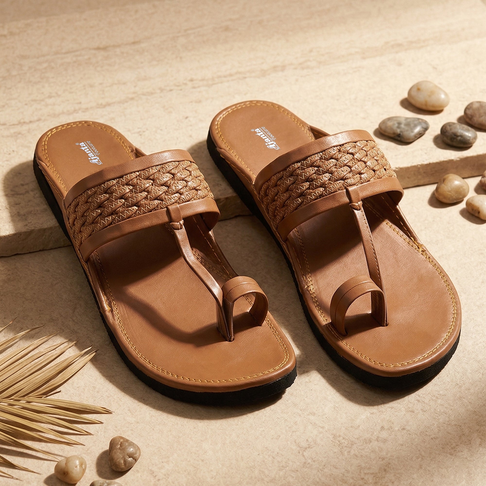 Ajanta Men’s Kolhapuri Slip-On Sandals