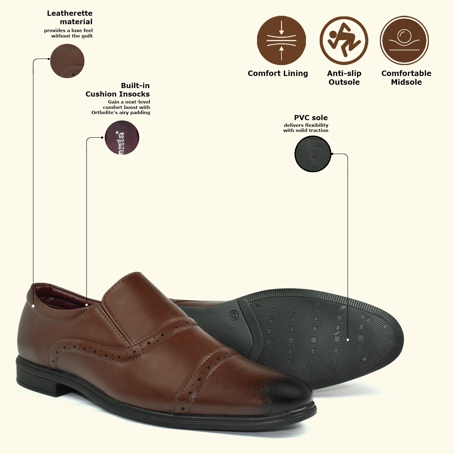 Men’s Slip-On Casual Shoes | Versatile Style, All-Day Comfort & Durable Materials