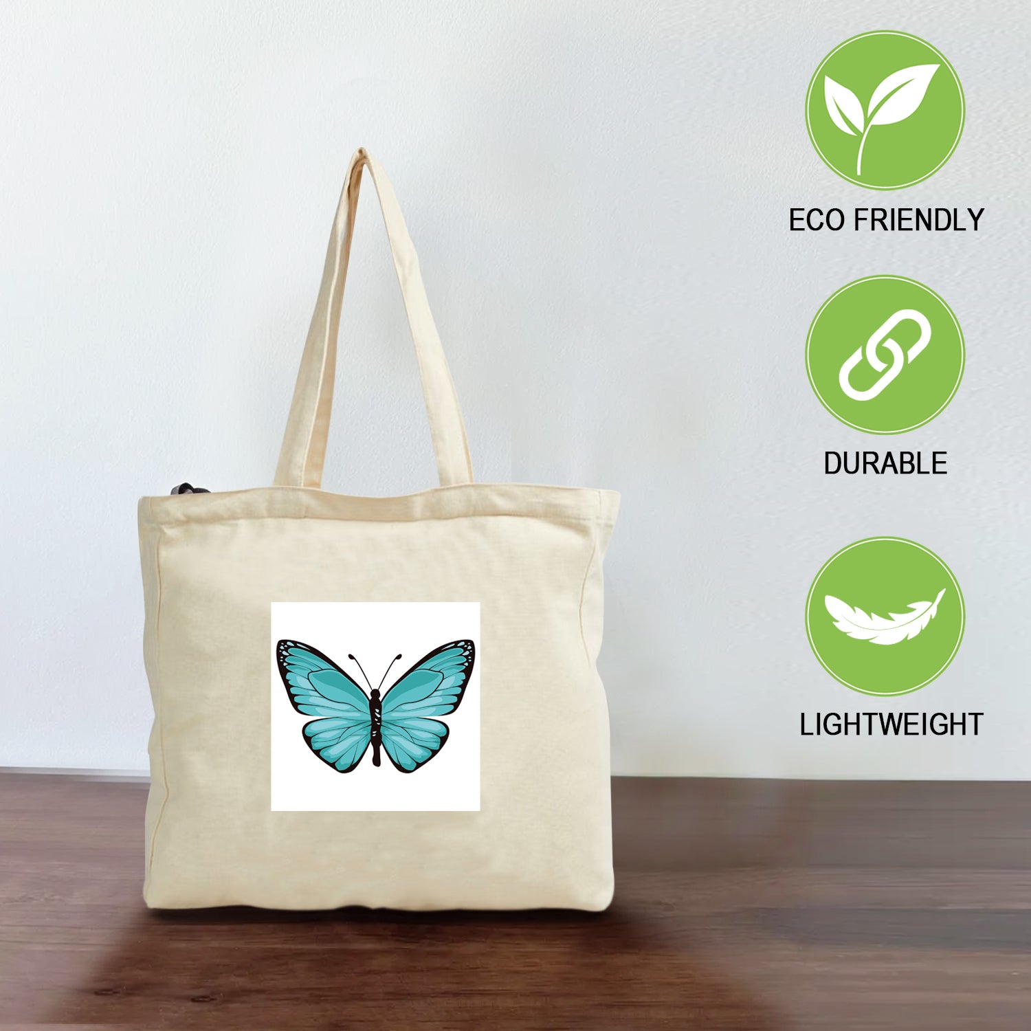 Ajanta Canvas Tote Bag for Women – Printed Zip Tote for Travel, Shopping & College