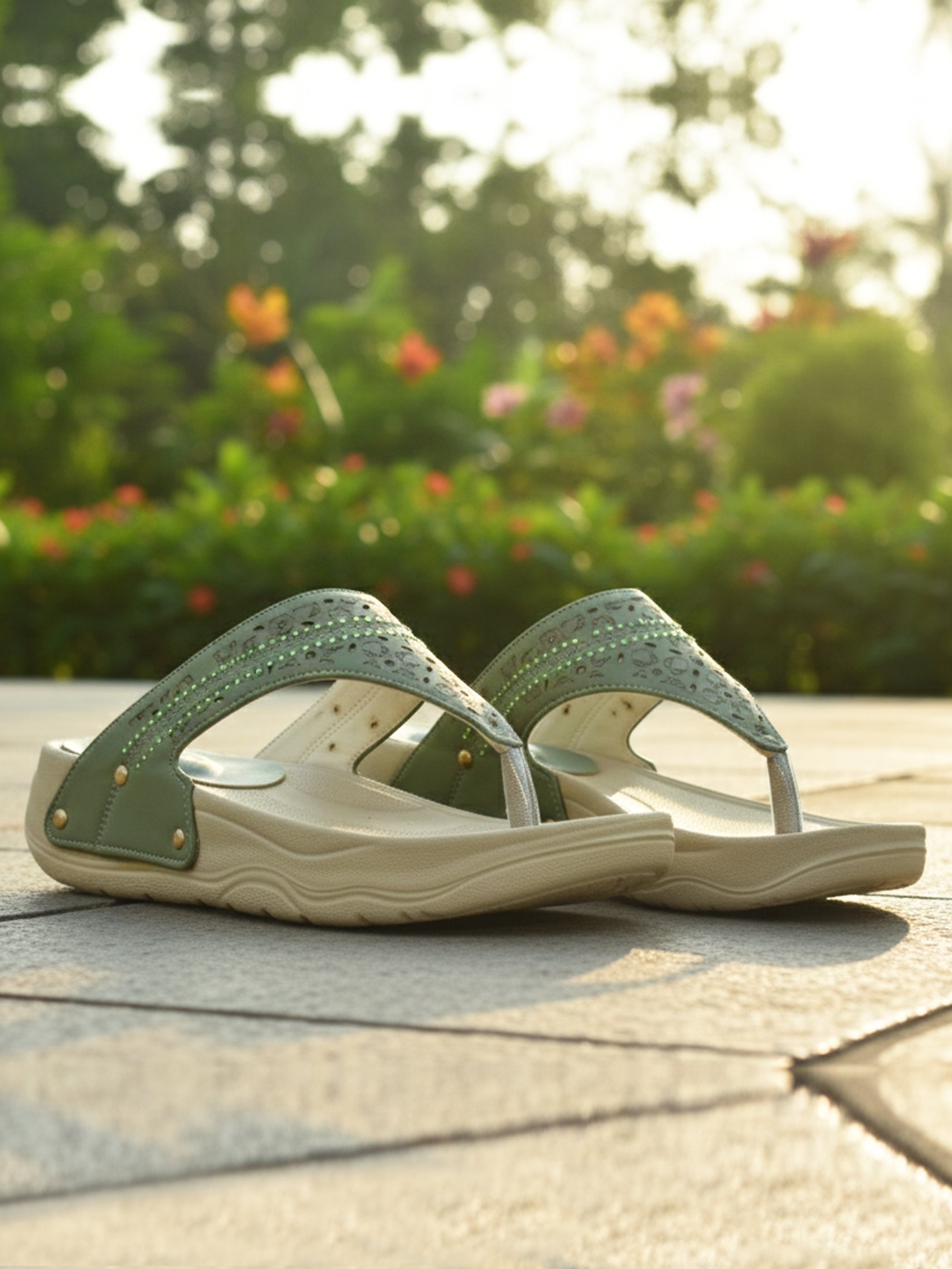 Ajanta Women's Stylish Trendy Lightweight Slip on Sandal for Casual Wear and Regular Use