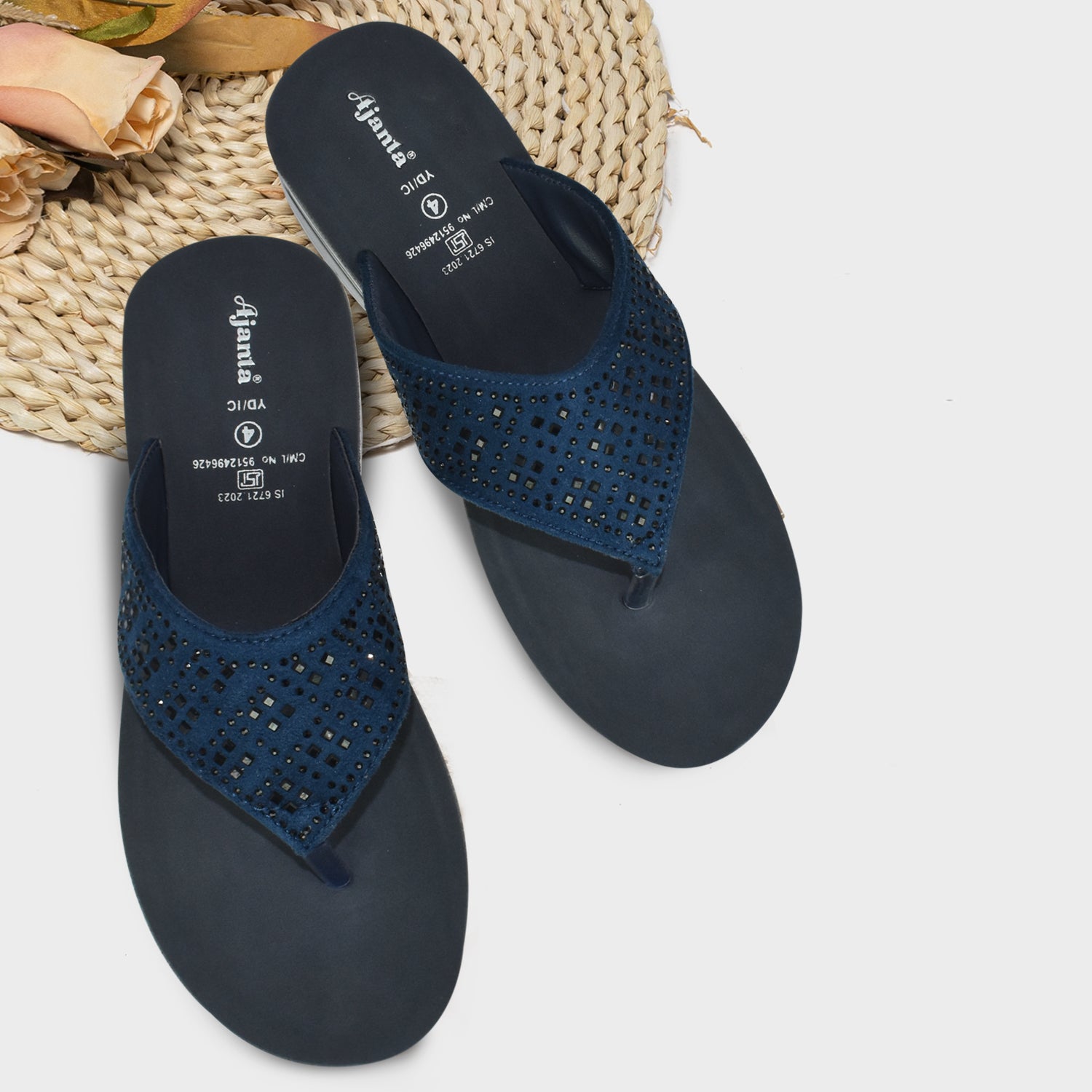 AJANTA Women Sandals |Lightweight & Comfortable | Stylish| Fancy|| Perfect for Casual Outings EL1020