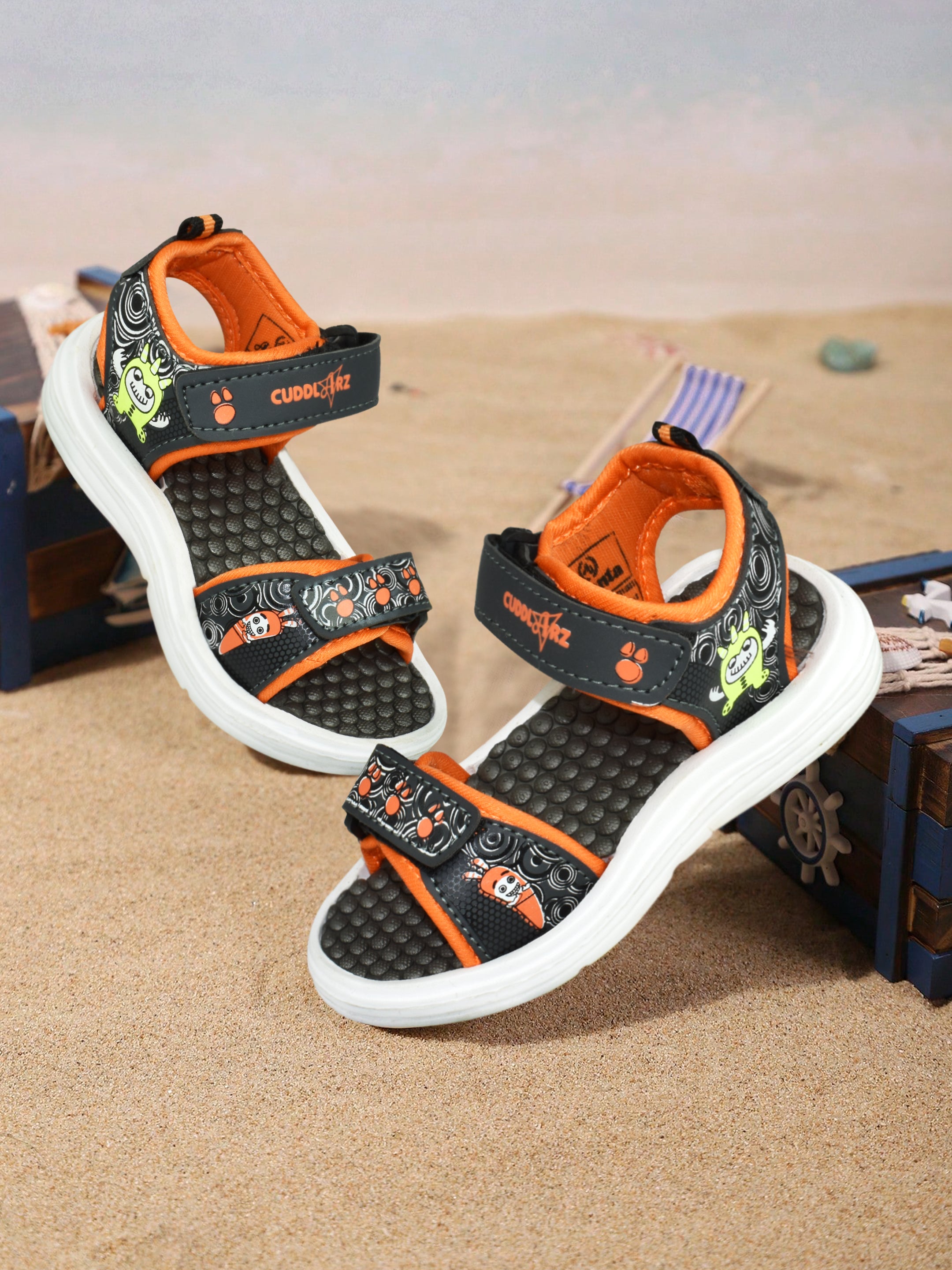 AJANTA Casual Sandals For Boys |Velcro Sandals| Summer Outdoor Open Toe Sandals for Boys | Sports Sandal for Boys KS0380