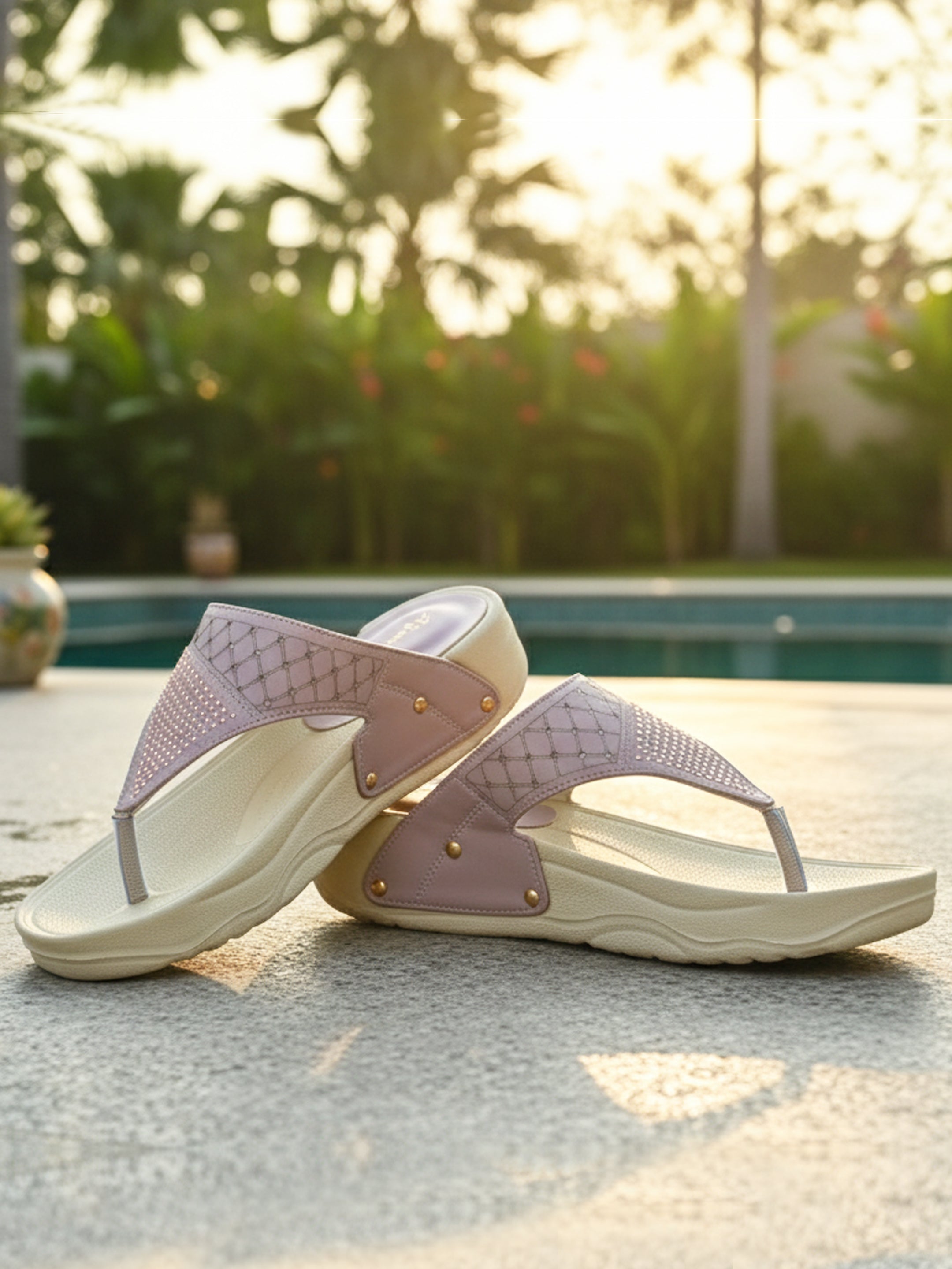 Ajanta Womens Stylish Trendy Lightweight Slip on sandal for casual wear and regular use EL1011