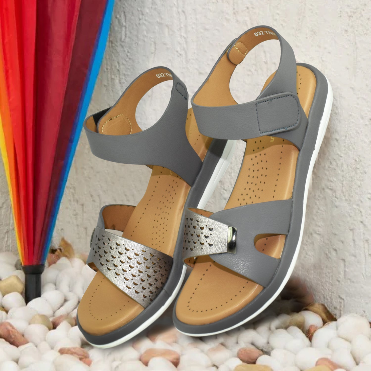 AJANTA Women Stylish Wedges Sandals For Women,Comfortable and Stylish Wedges,Soft Cushion Footbed For Casual Wear & Formal Wear Occasions EL4019