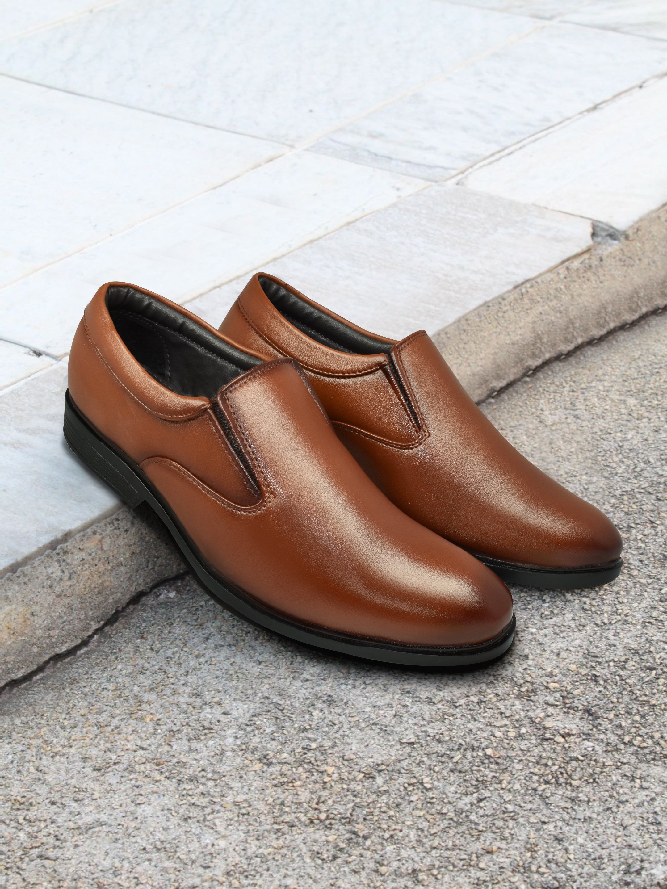 AJANTA Men's Formal Shoes| Trendy Slip-On Design | Perfect for Formal,Business & Parties| Stylish with Soft Cushioned Insole JG1196